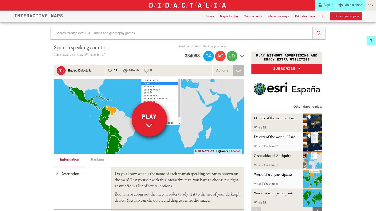 Didactalia Interactive Maps