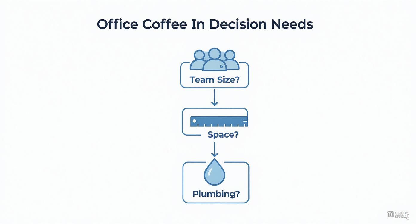 Infographic about coffee vending machines for offices