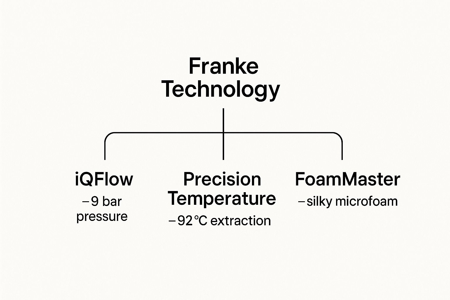 Infographic about coffee machine franke
