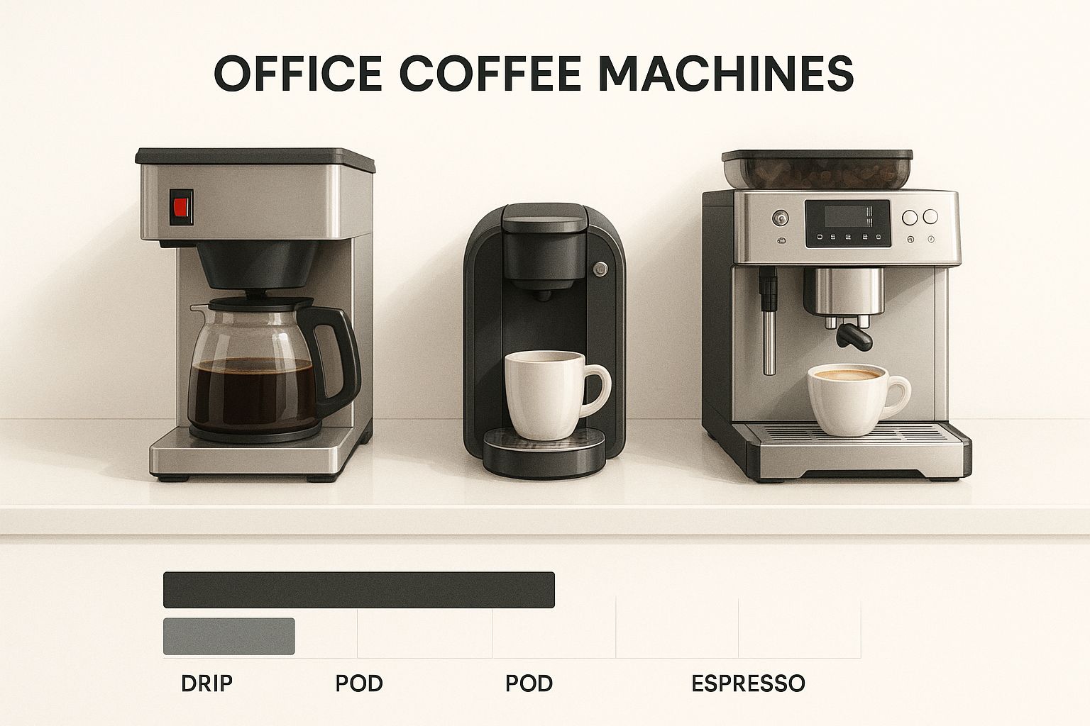 Infographic about office coffee makers
