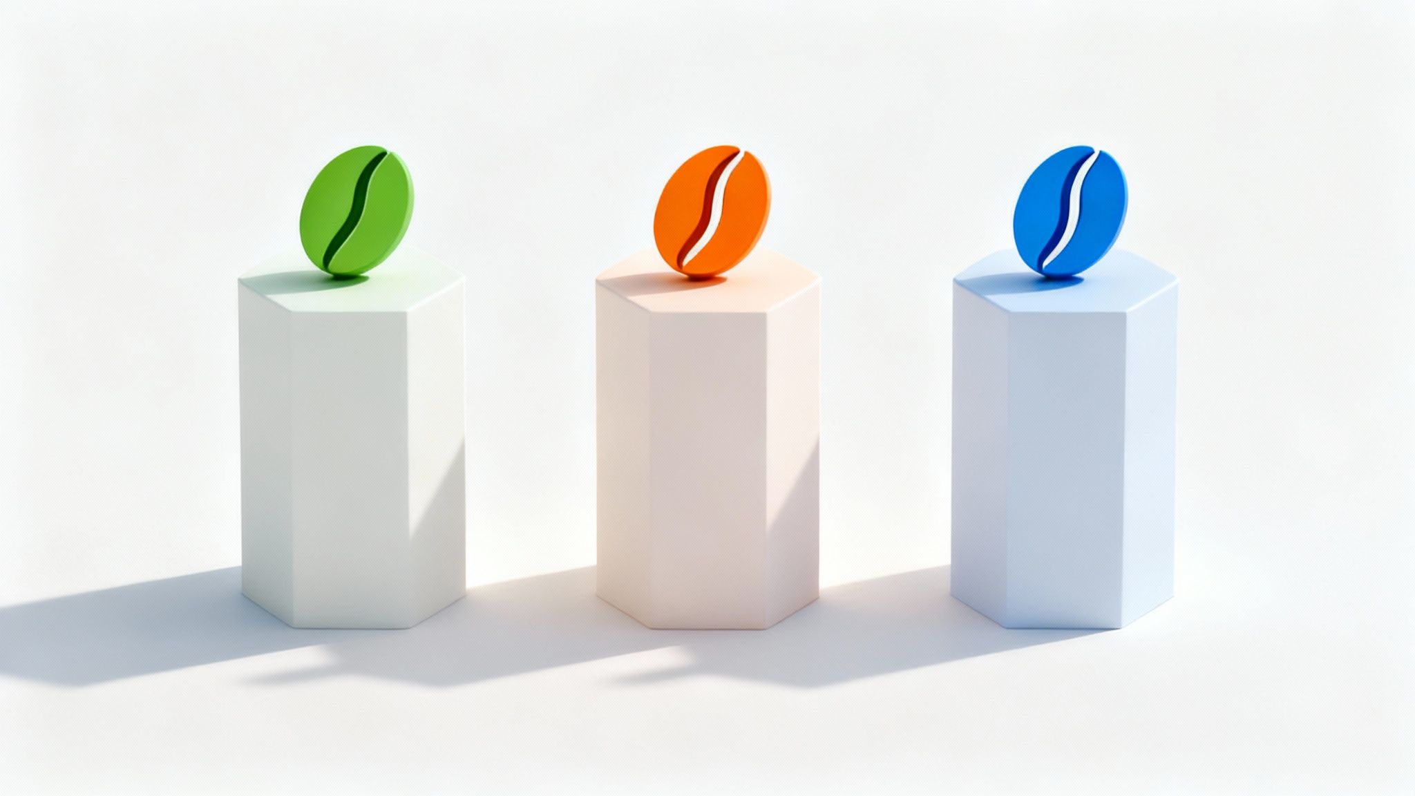 A close-up of a coffee plant with vibrant green leaves and red coffee cherries, symbolising the natural source of coffee.