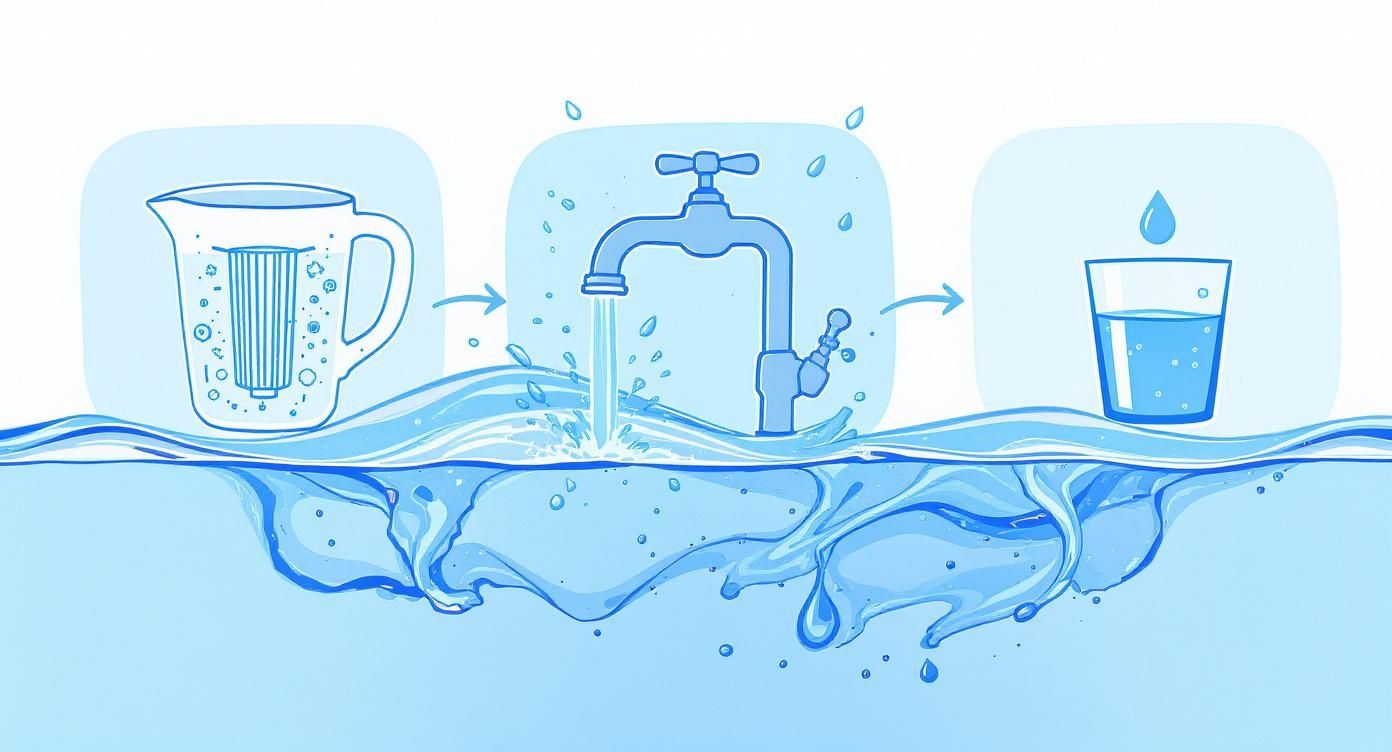 Infographic about brita integrated water filter taps