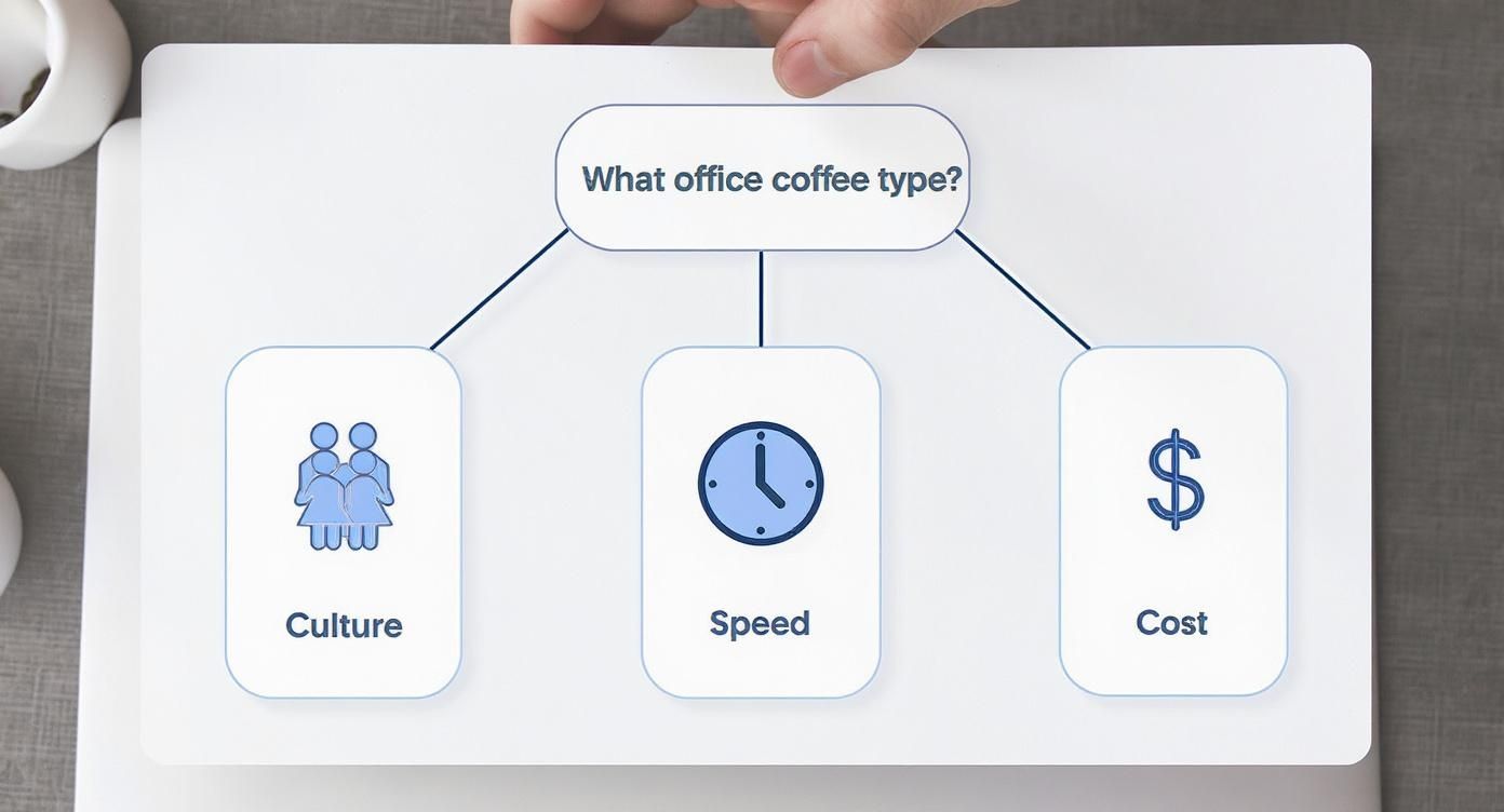 Infographic about best coffee machine for the office