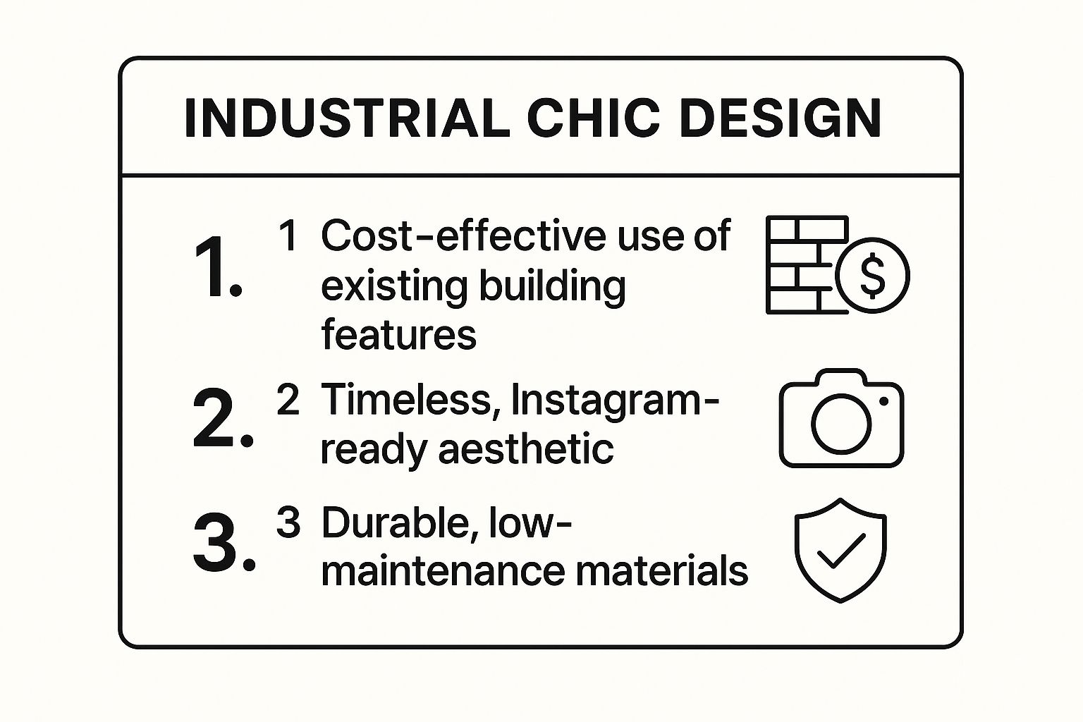 Infographic showing key data about Industrial Chic: Embracing Raw Authenticity