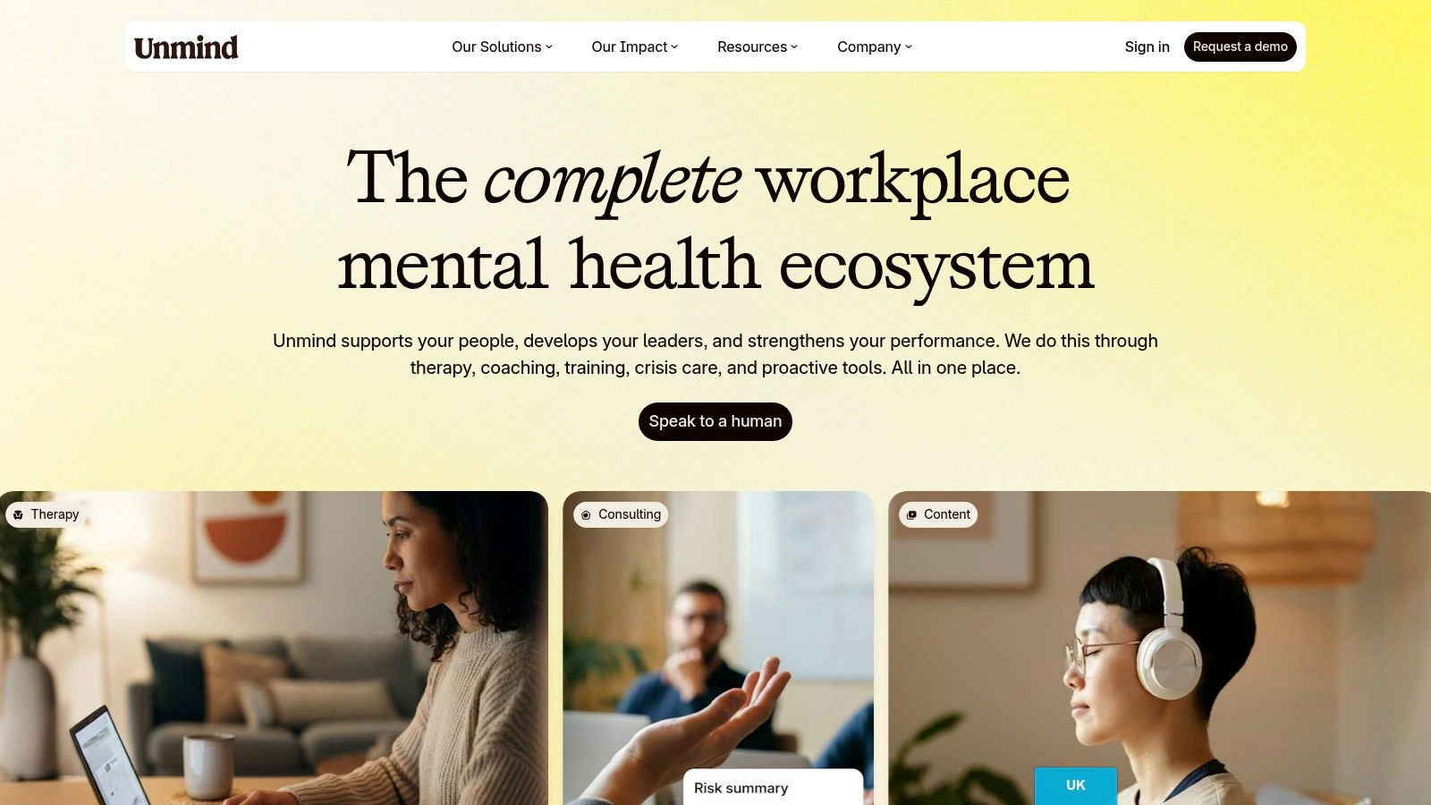 4. Unmind: The Proactive Mental Health Partner