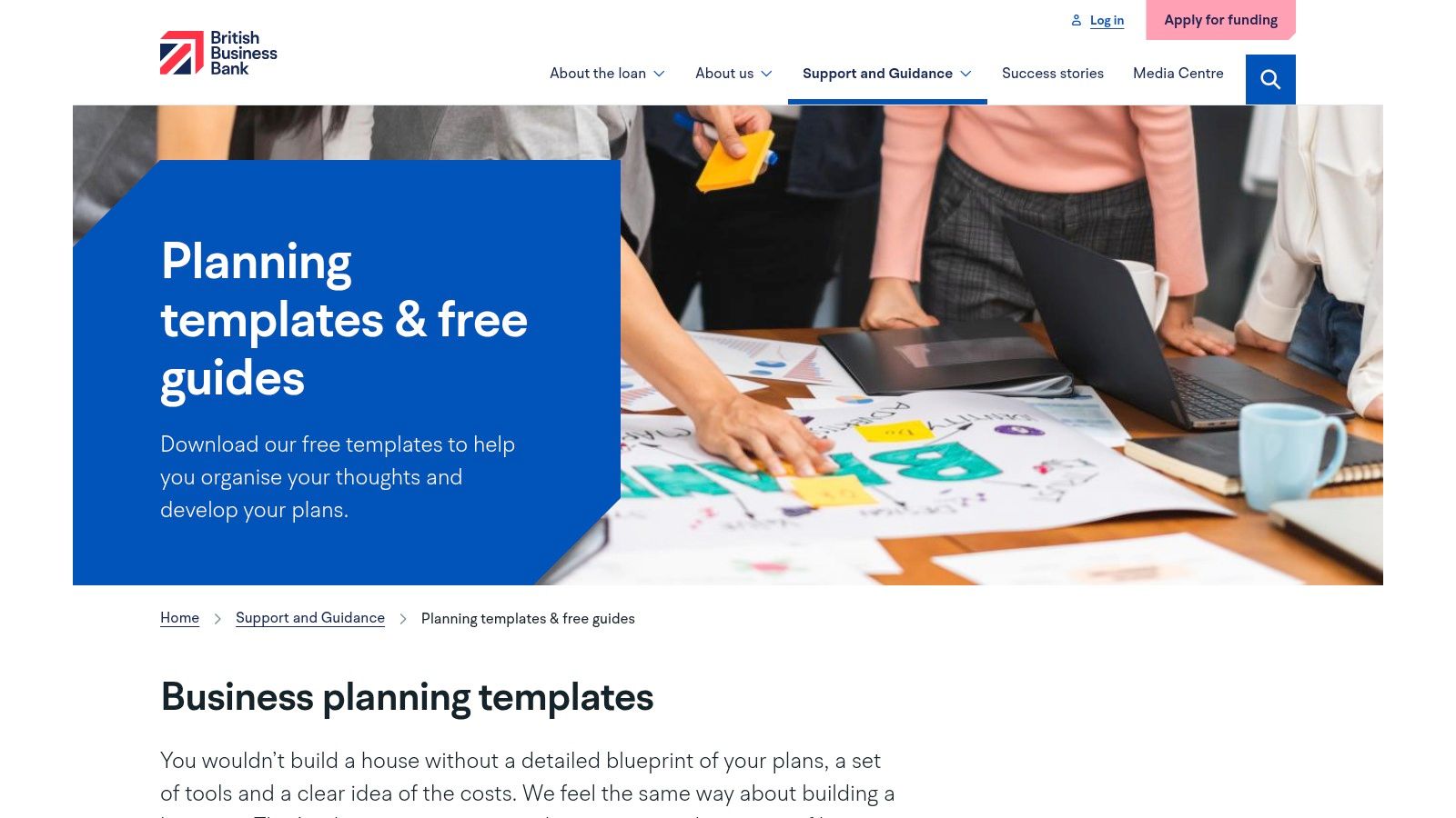 Start Up Loans (British Business Bank) – Planning templates & guides