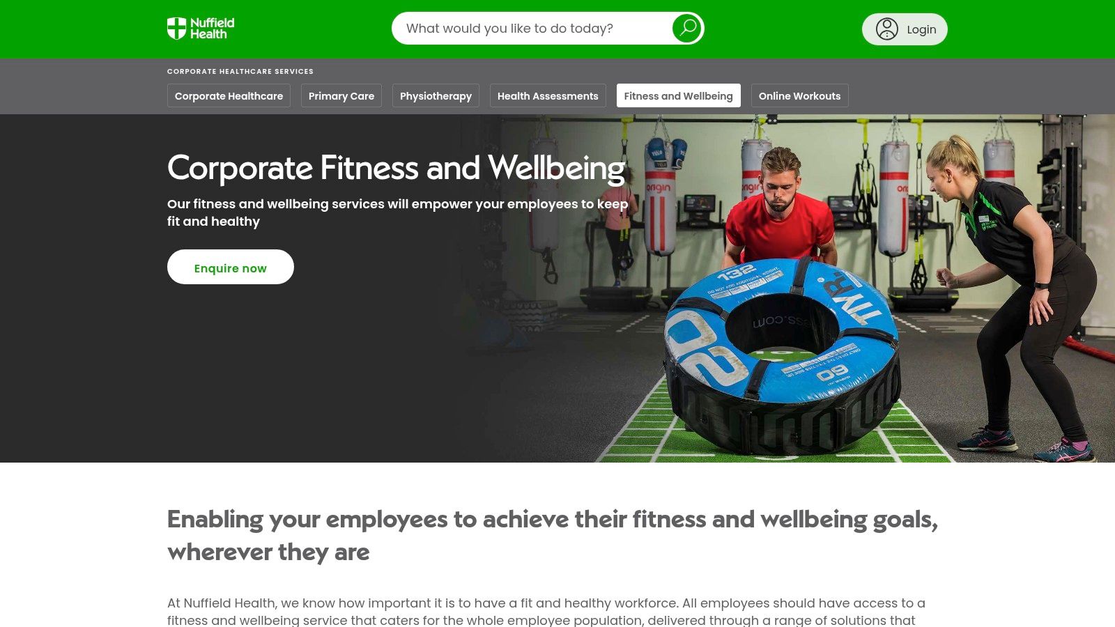 Nuffield Health – Corporate Fitness & Wellbeing