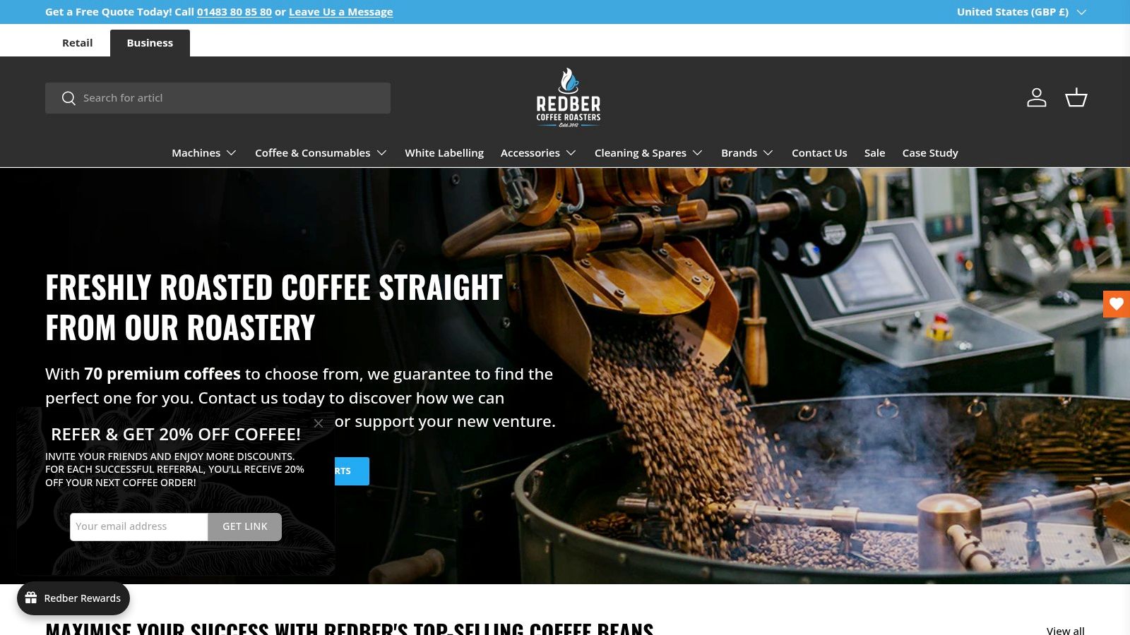 Redber Coffee (Surrey) – Wholesale