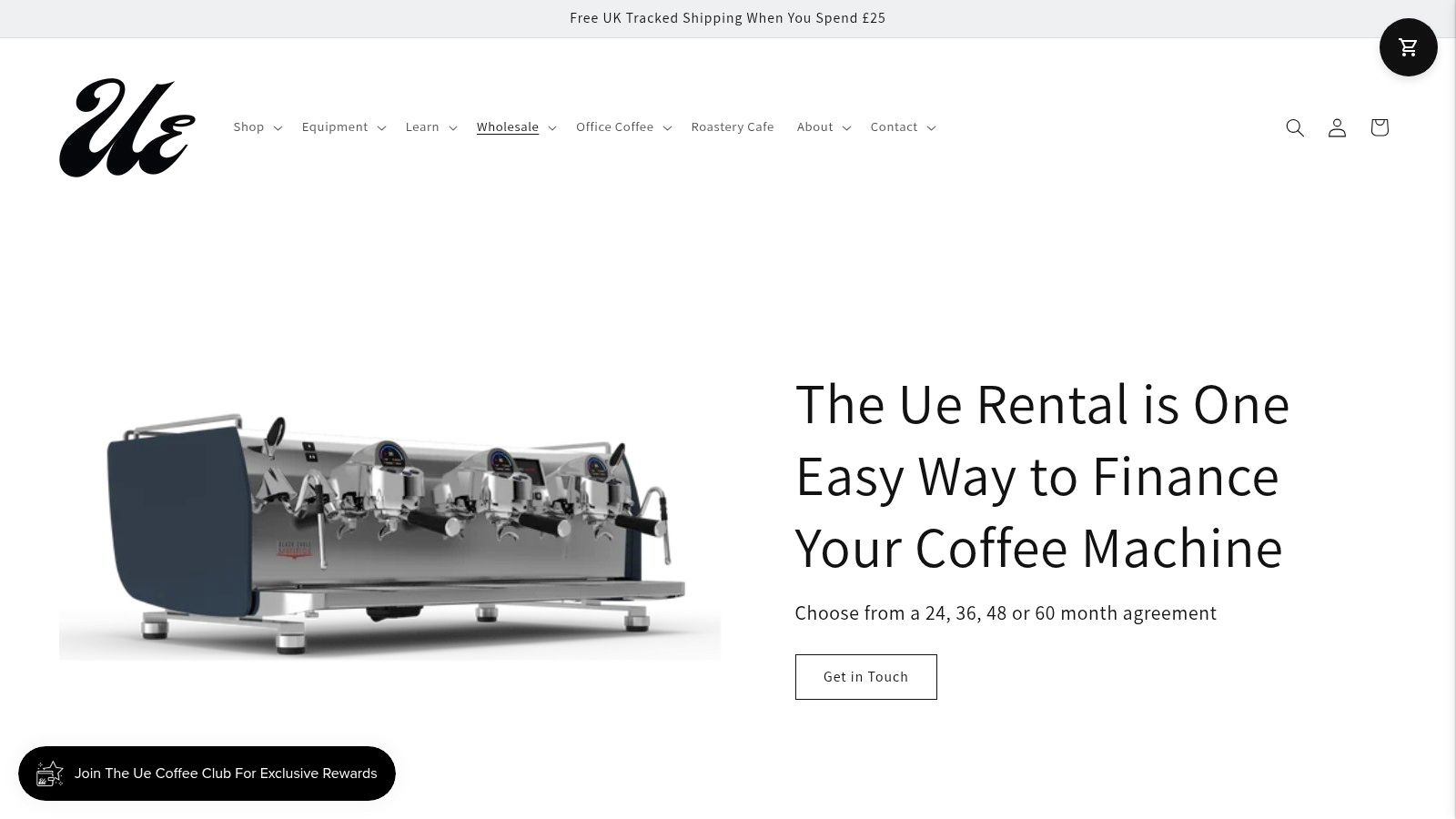 Rent Your Coffee Equipment