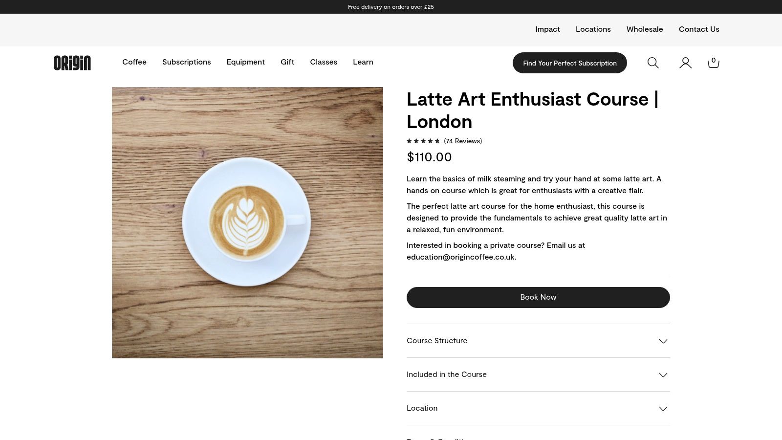 Origin Coffee Roasters Education