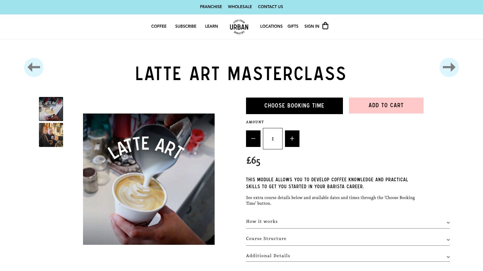 Urban Baristas Latte Art Masterclass