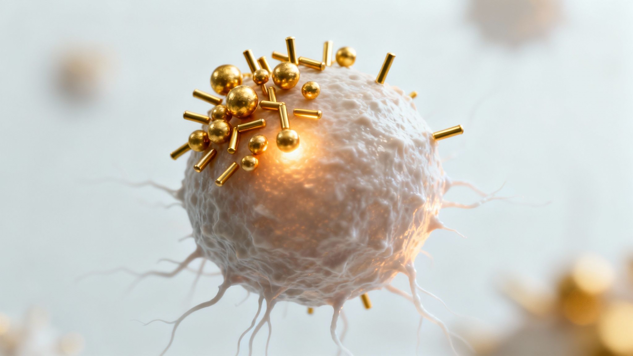 Gold nanoparticles attaching to cancer cell surface for targeted drug delivery treatment