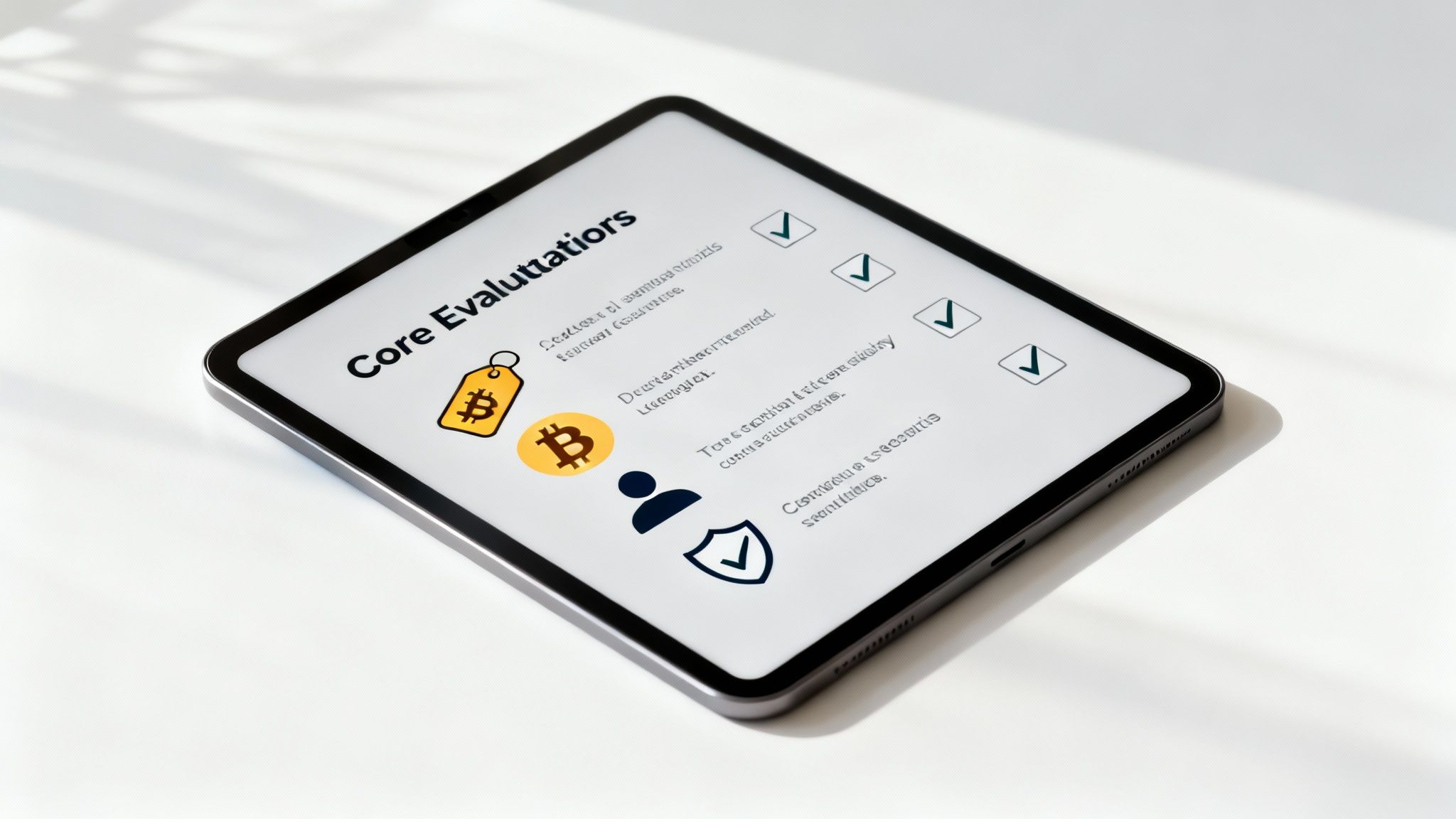 A checklist on a clipboard, representing the criteria for evaluating donation platforms.