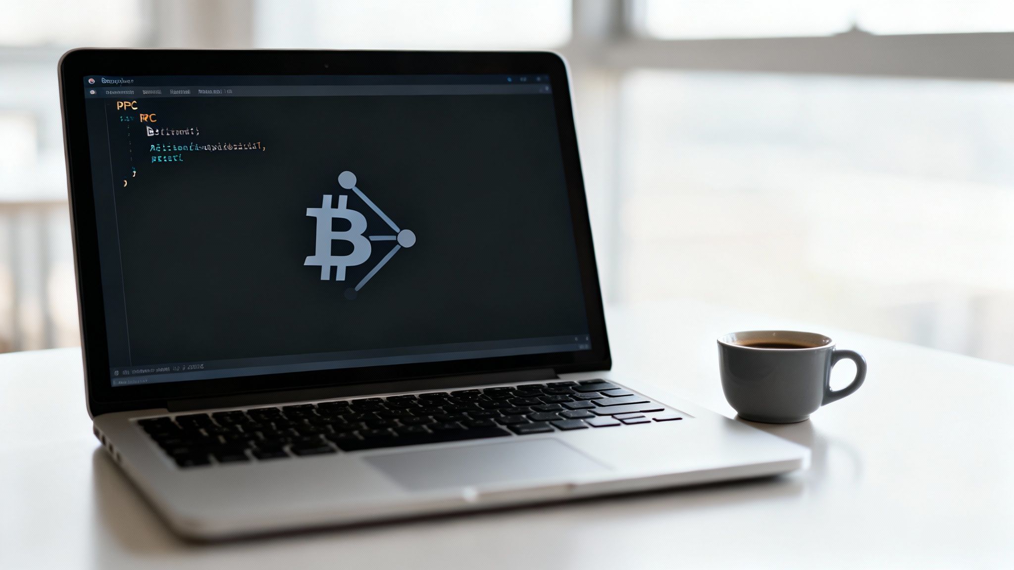 A visual representation of a payment gateway interacting with the Bitcoin network