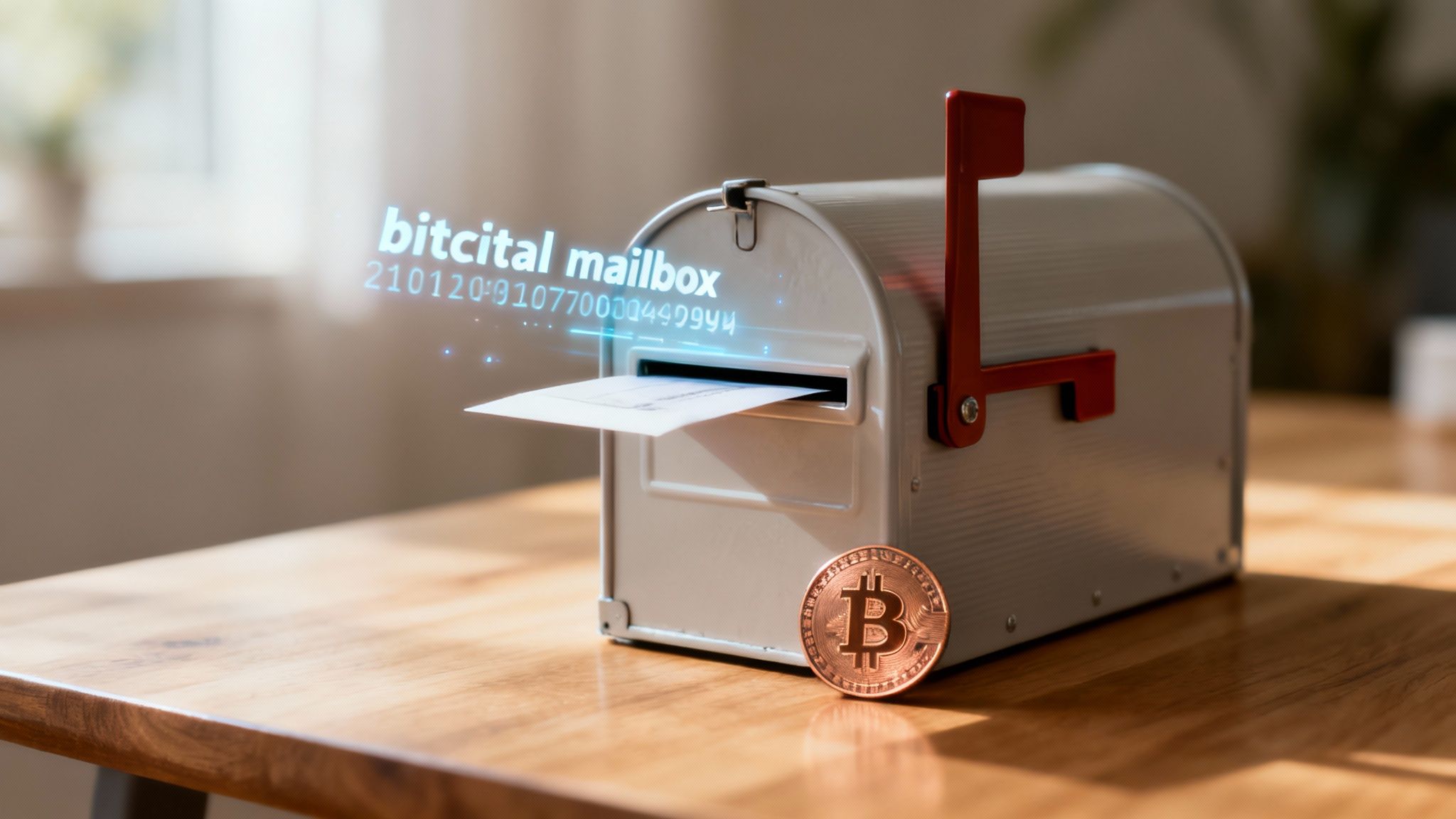 A visual representation of a Bitcoin wallet address, showing its connection to the blockchain and wallet software.