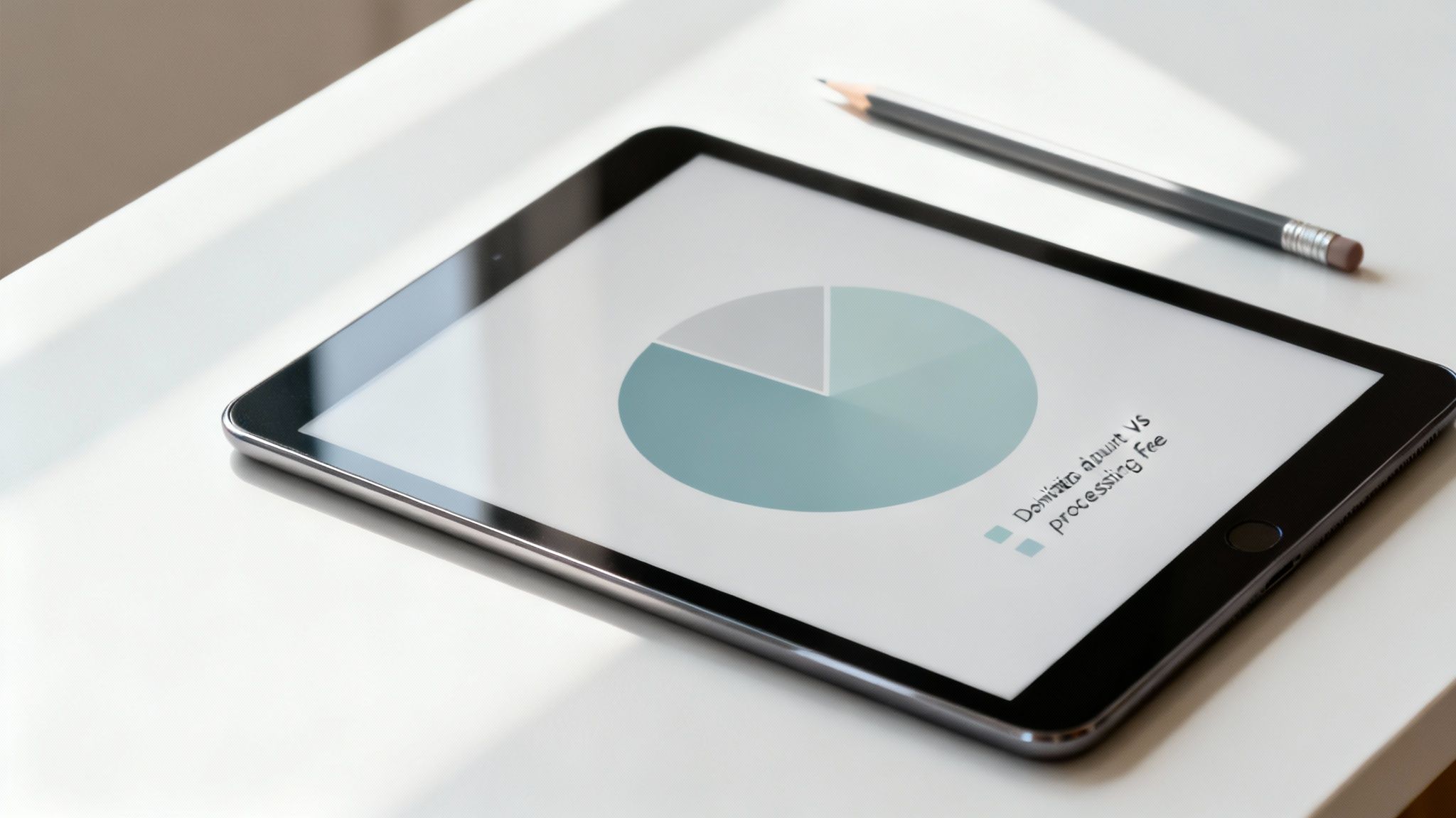 A person examining a chart of payment processing fees on a laptop screen