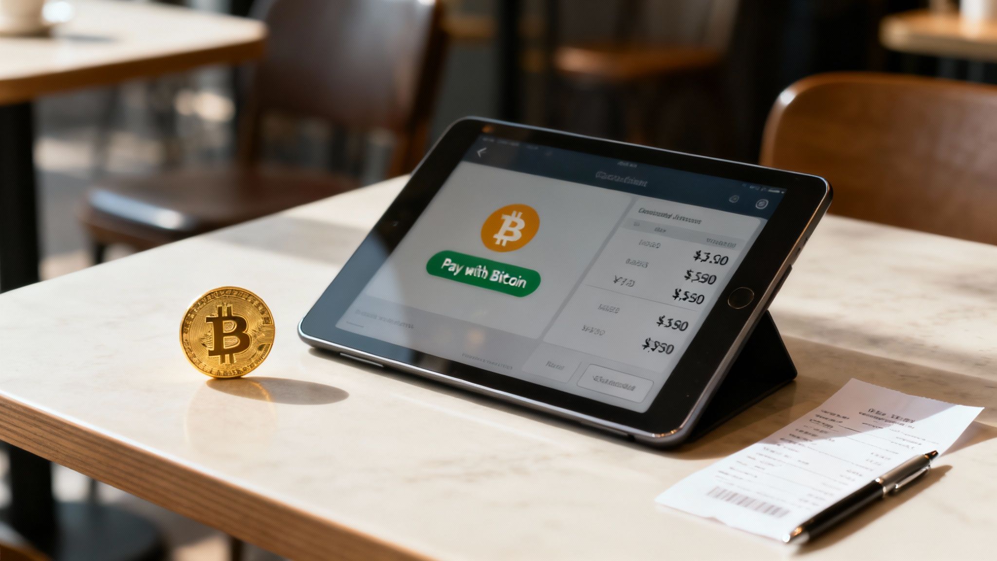 A conceptual image showing a Bitcoin symbol integrated with traditional currency symbols, illustrating its role as a global payment layer.