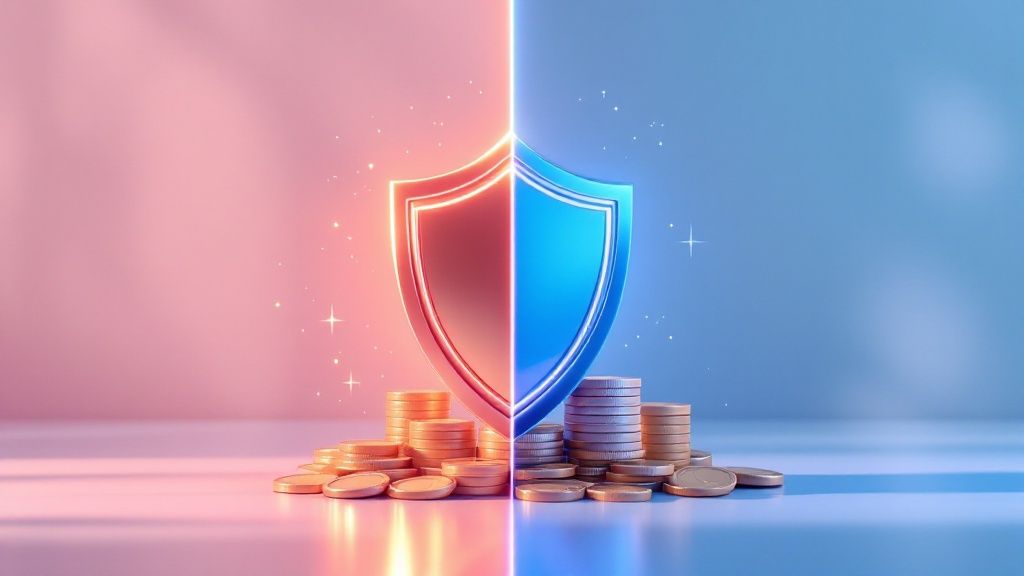 Image depicting a rising graph with cryptocurrency symbols, representing market growth of non-custodial wallets