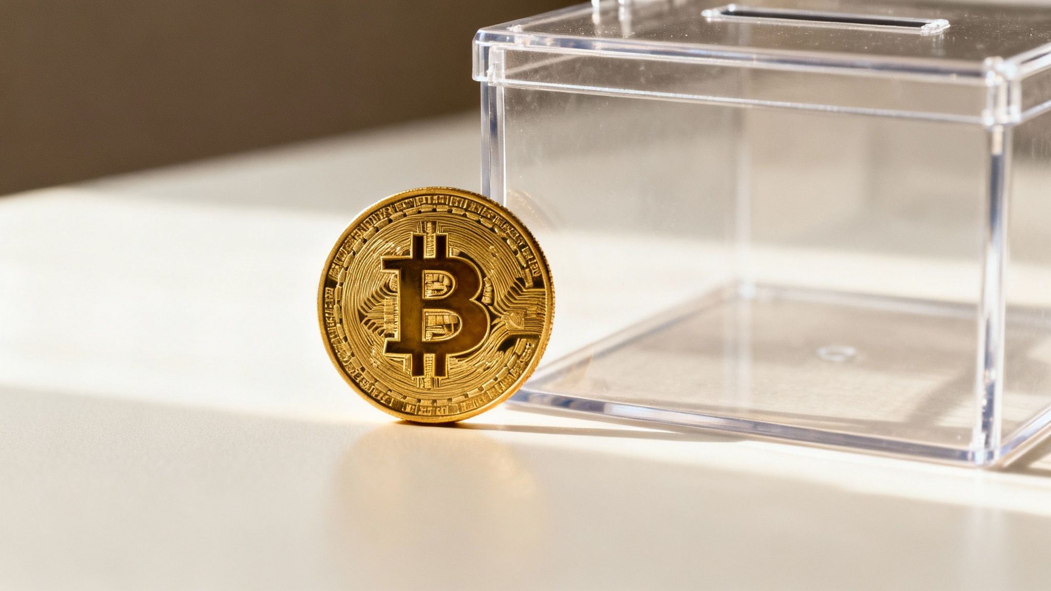A visual representation of Bitcoin being donated to a nonprofit organization