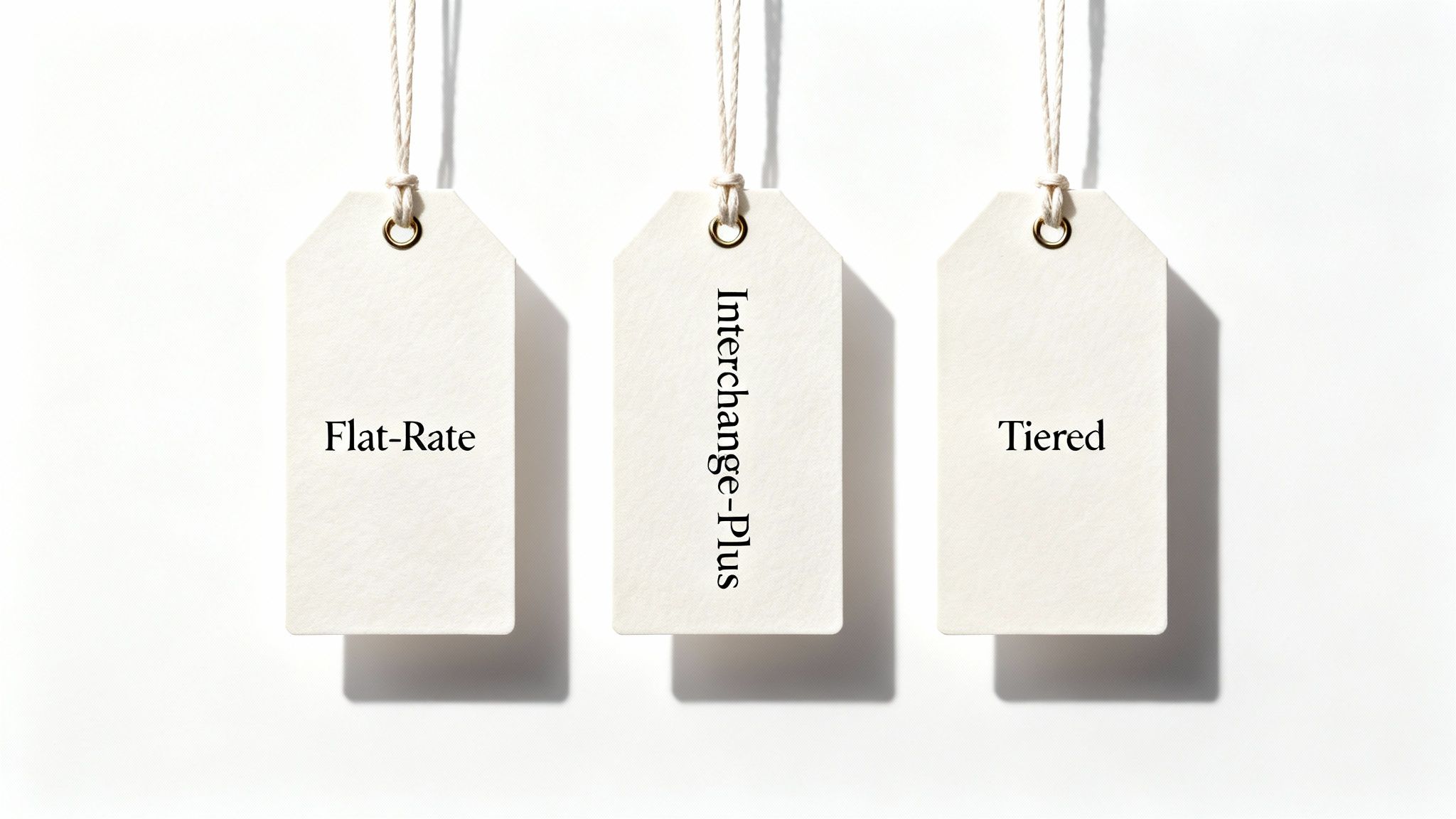A chart showing different traditional payment gateway fee models.