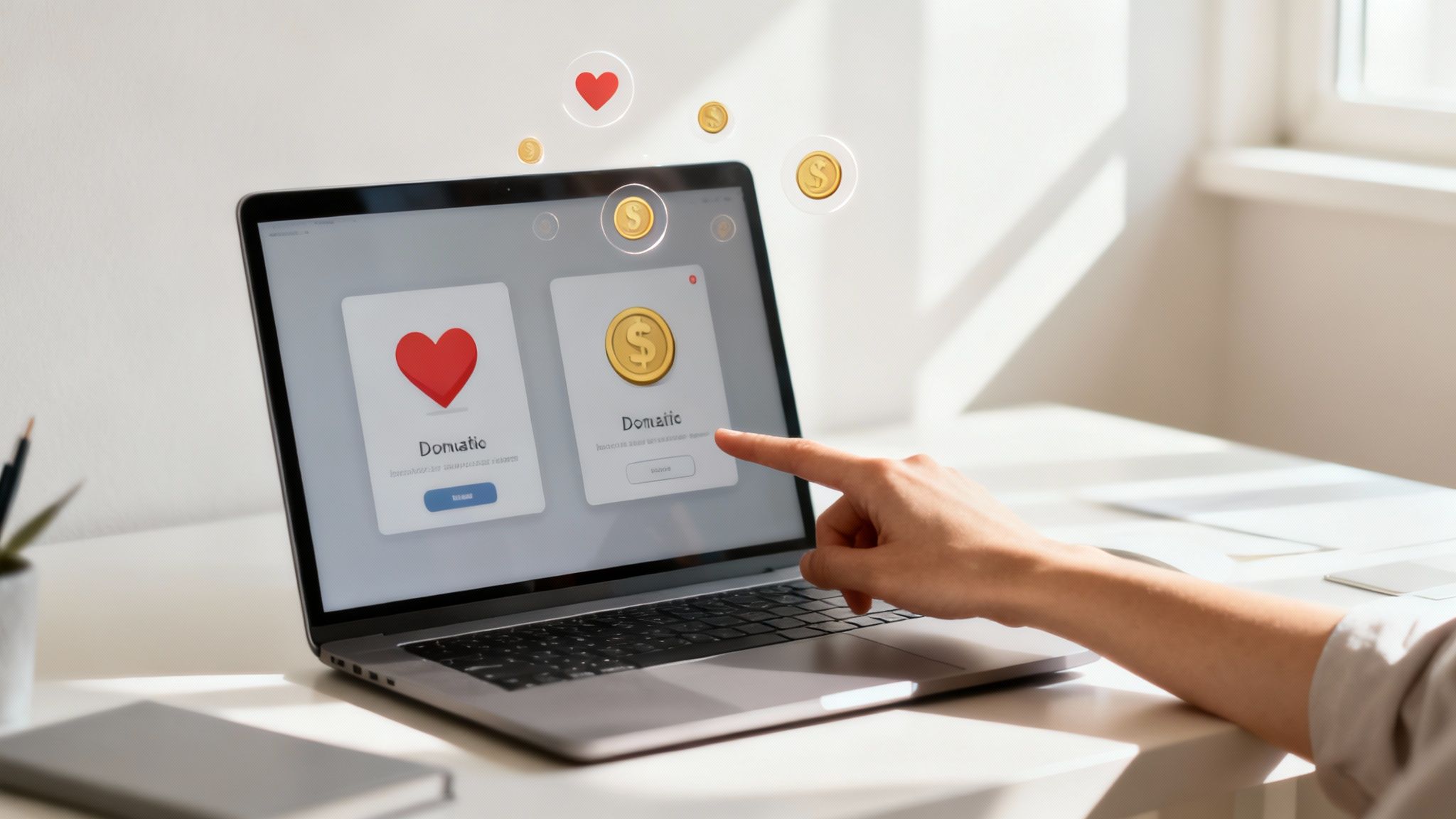 A person making a donation on a laptop, symbolizing online fundraising for nonprofits.