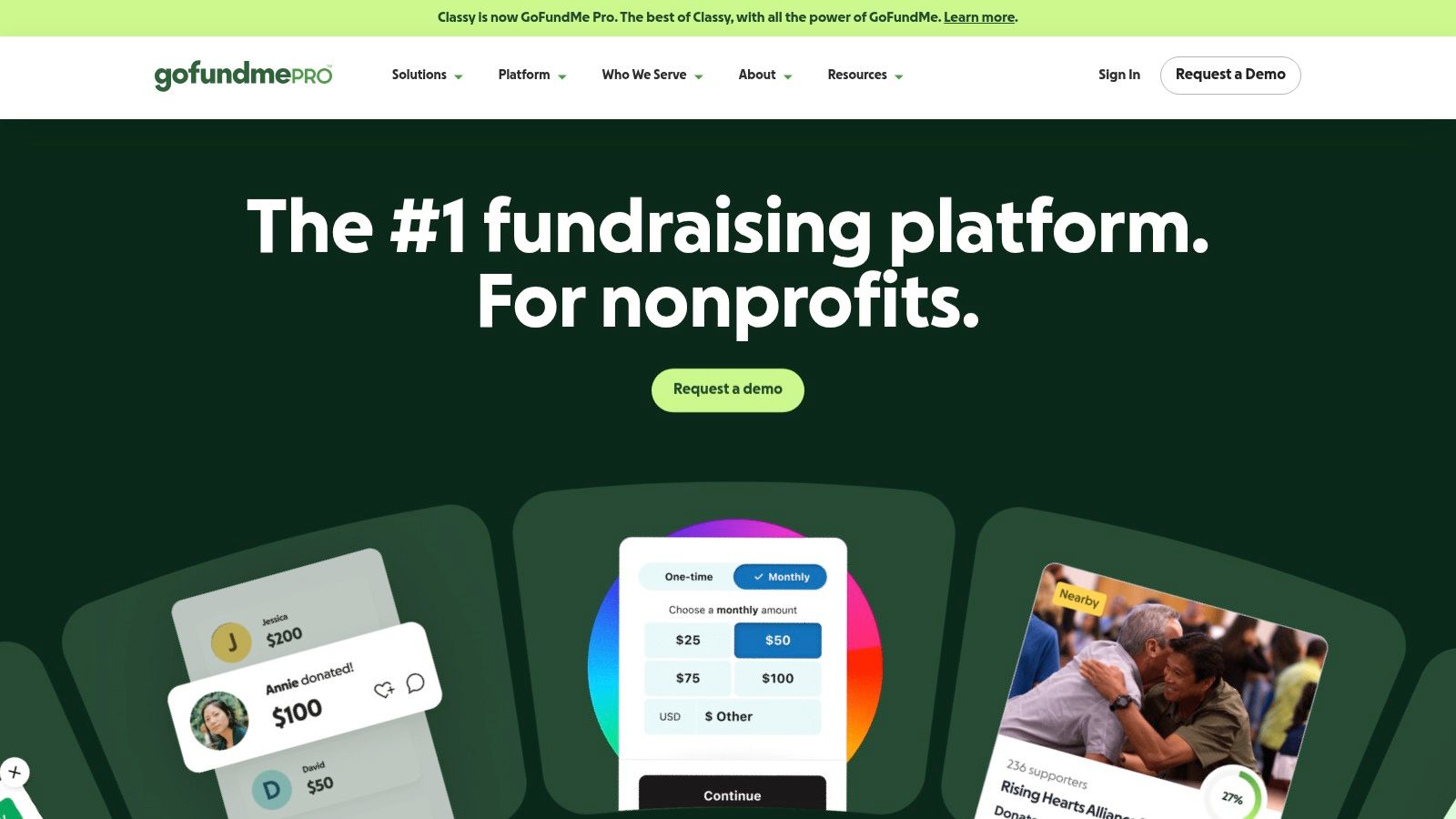 GoFundMe Pro (formerly Classy)