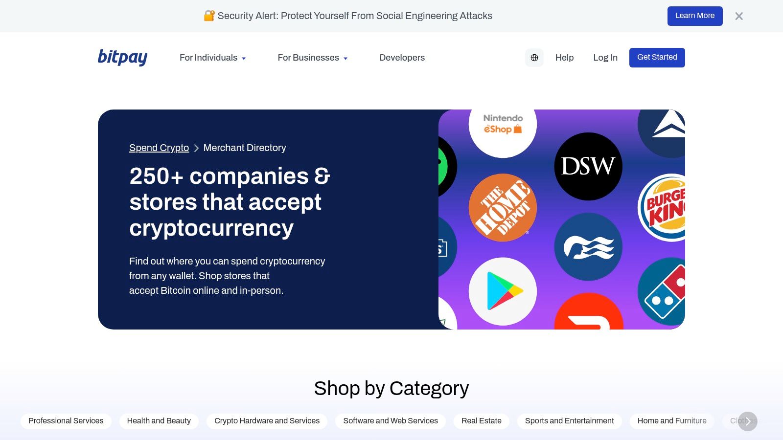 BitPay Merchant Directory + BitPay Gift Cards