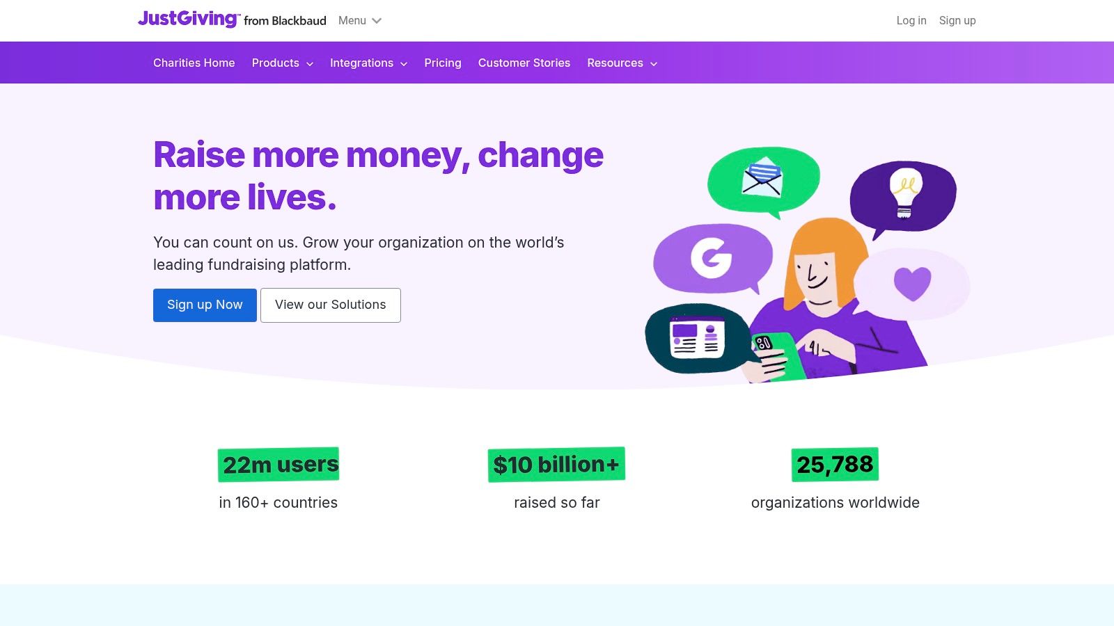 JustGiving (by Blackbaud) – US for Charities
