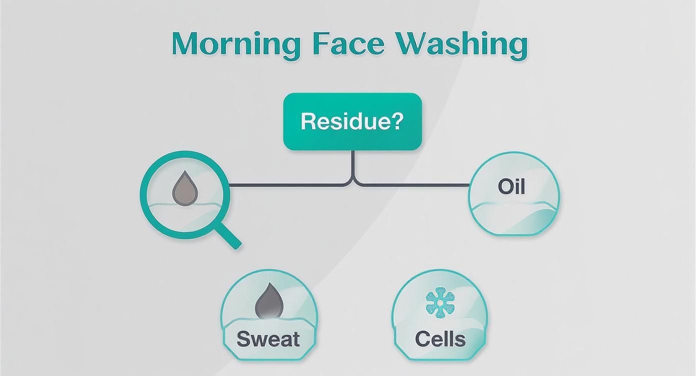 Infographic about morning face wash