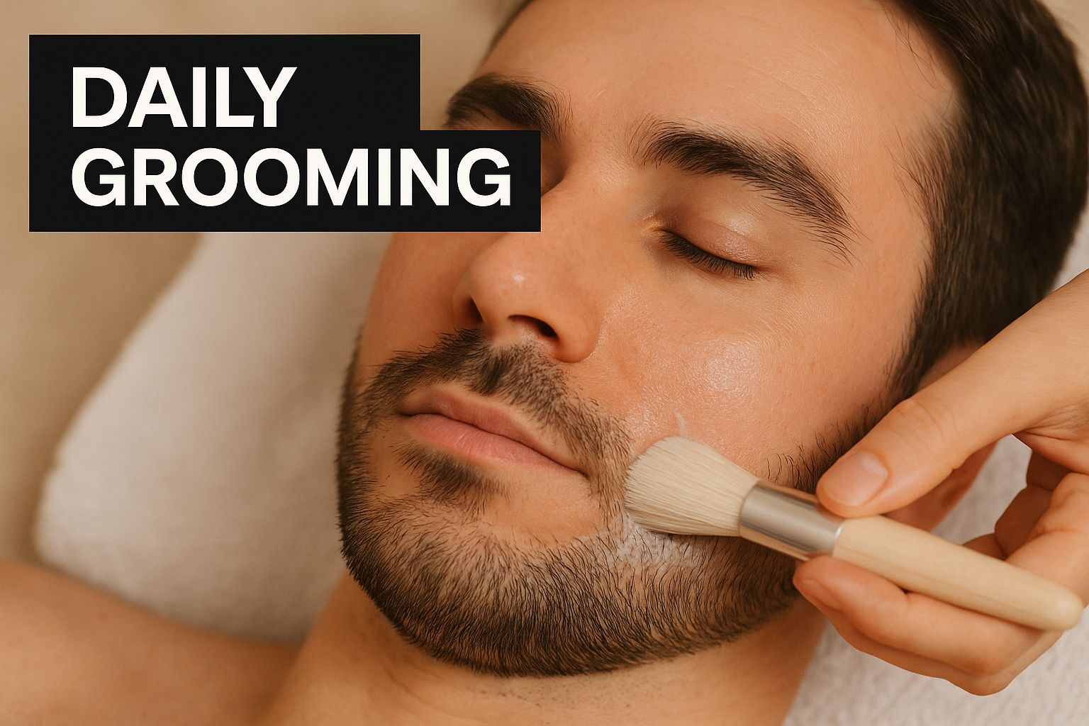 Infographic about how to grow beard faster