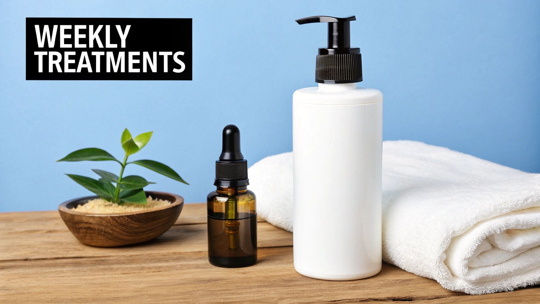 A man using a dropper to apply a special treatment serum to his beard, representing advanced tactics for stubborn beardruff.