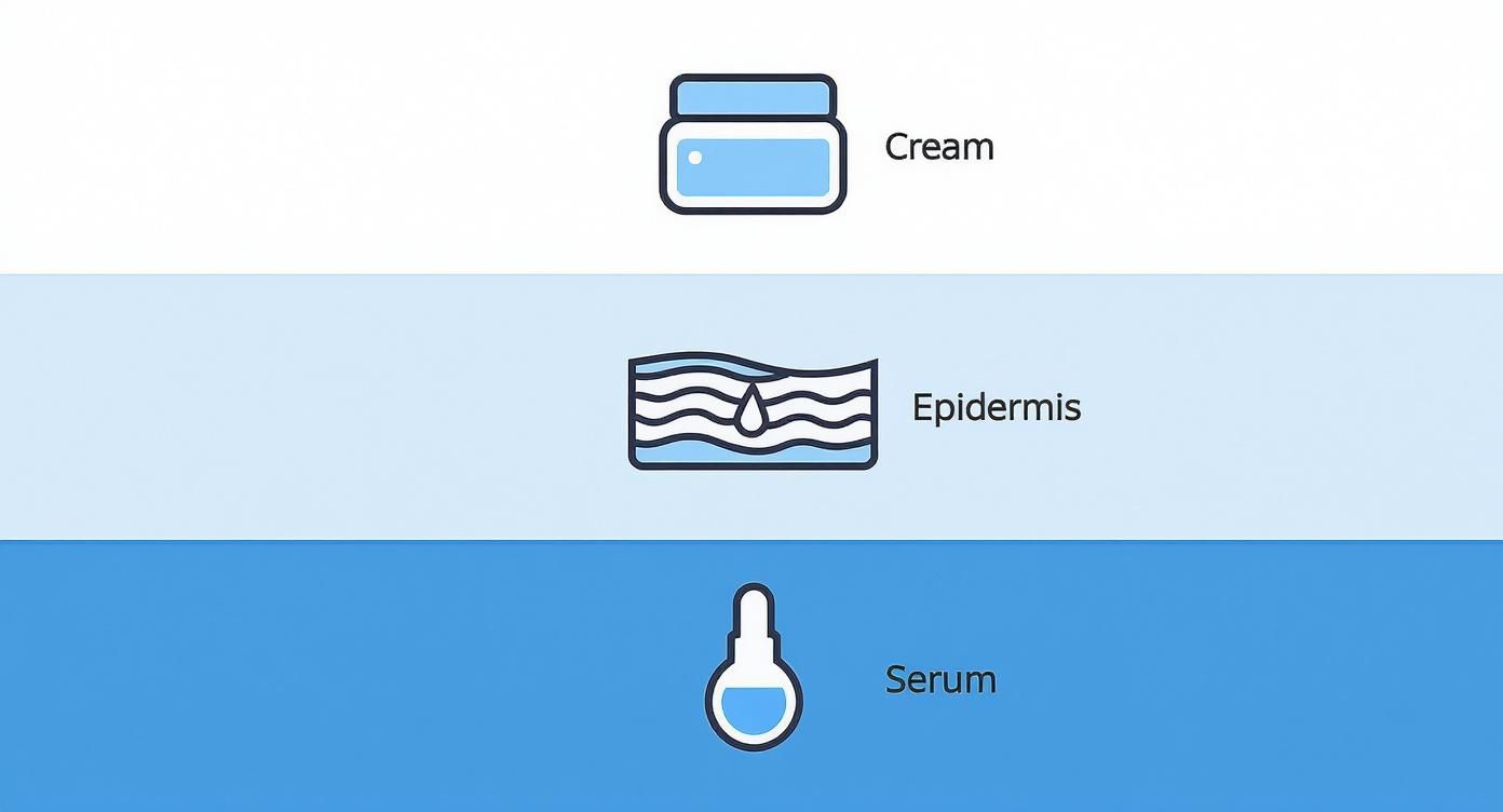 Infographic about face serum for oily skin
