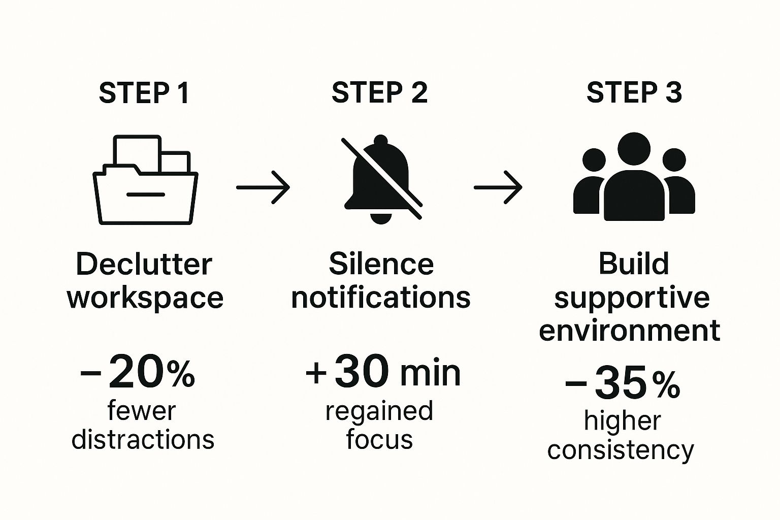 Infographic about how to improve discipline