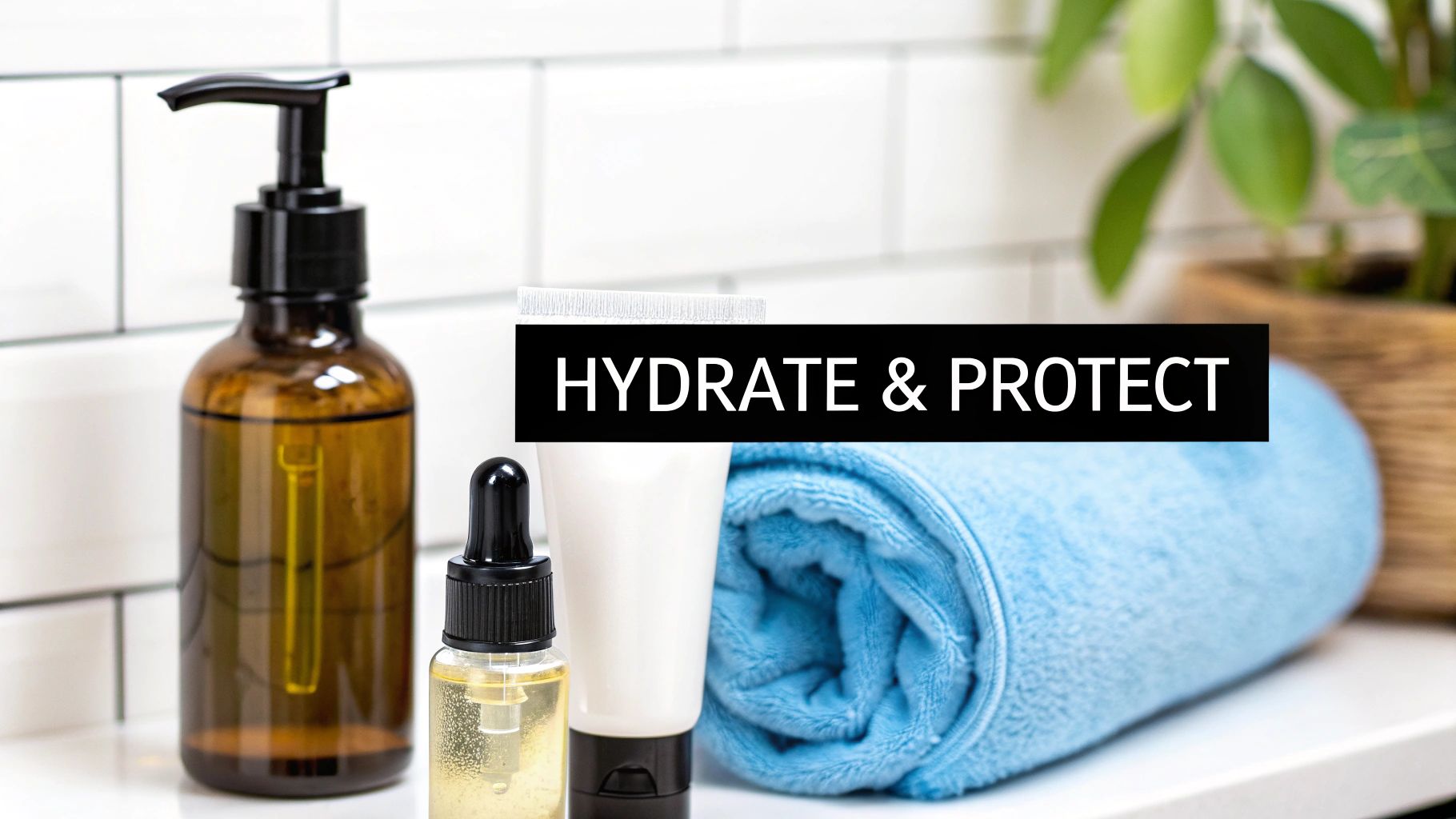 A person applying moisturizer after washing their face