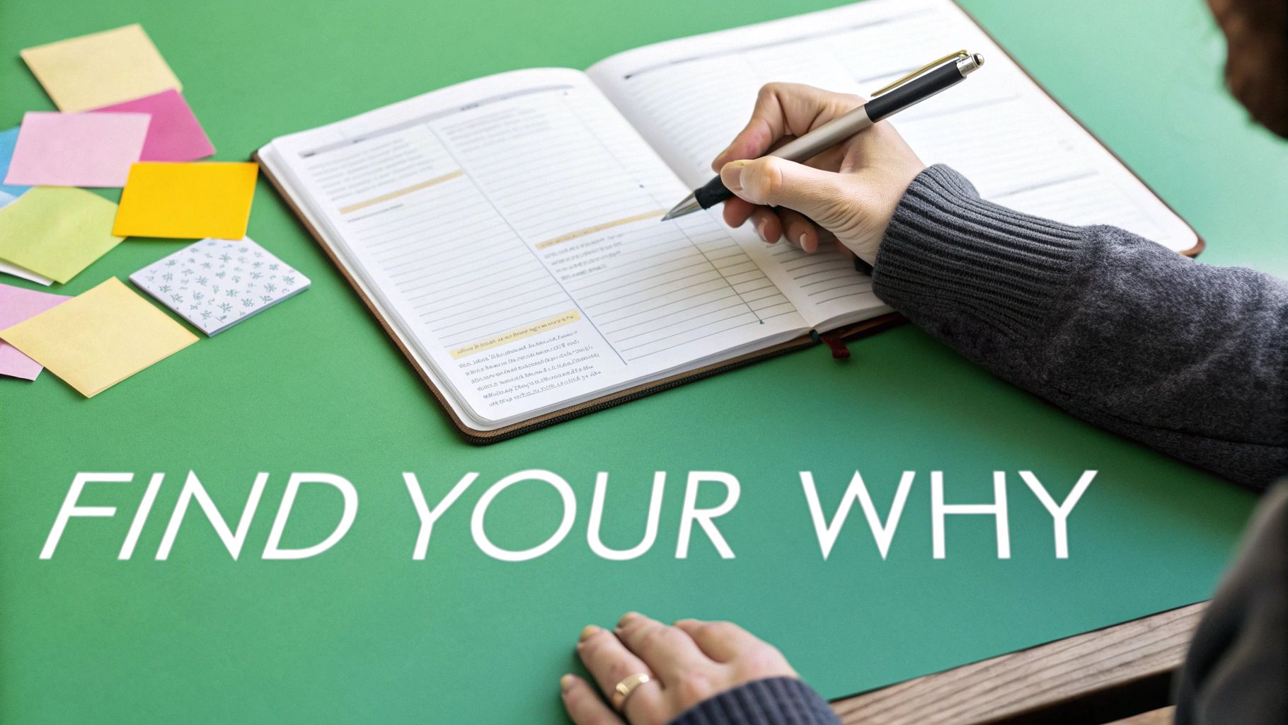 A student looking thoughtful and motivated while planning their studies.