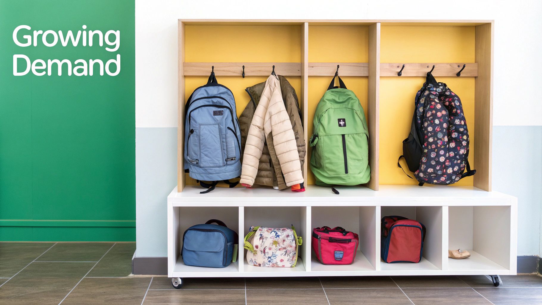 An early years educator reading a story to a group of engaged children in a classroom.