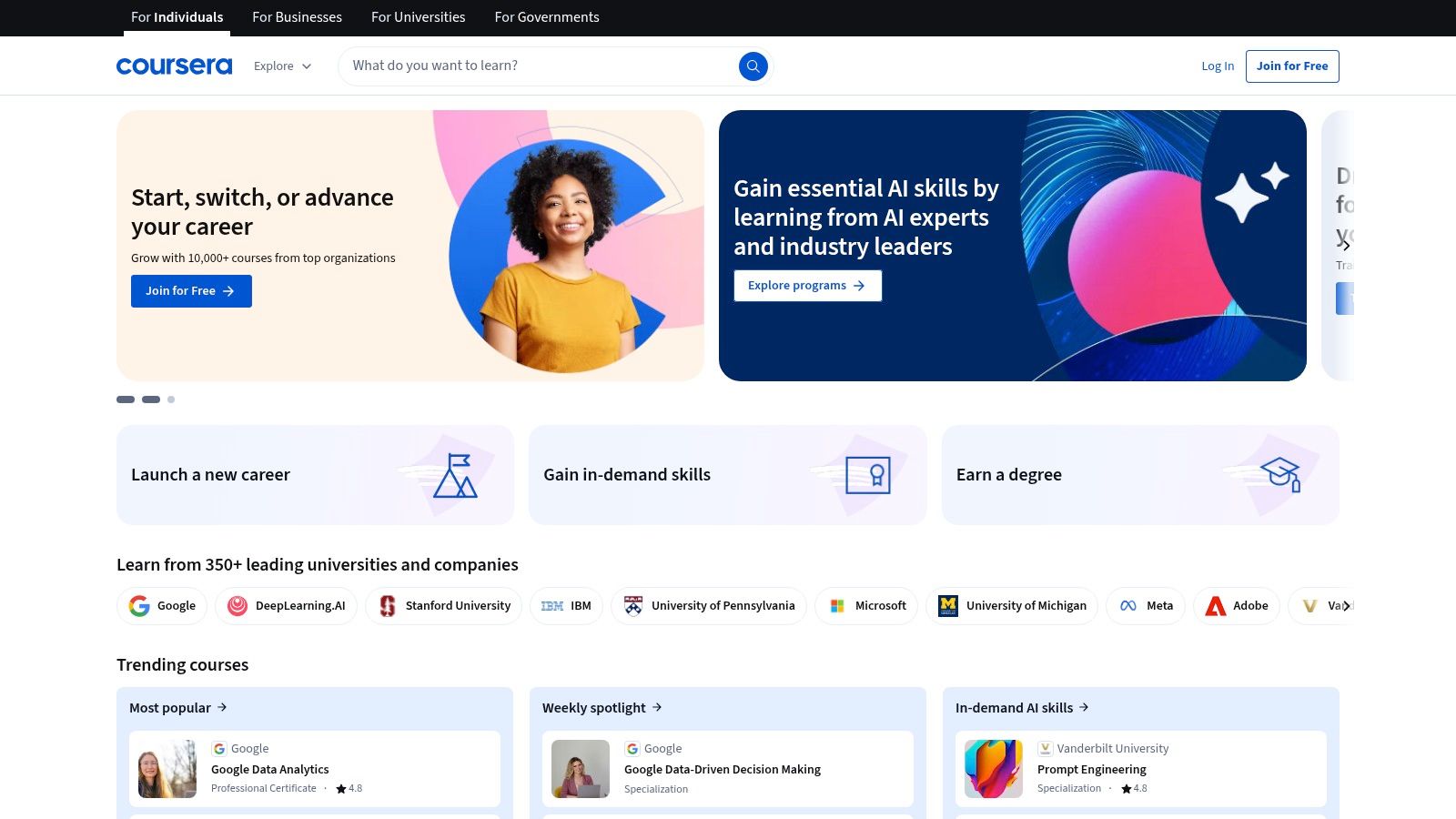 Coursera – Global university-level social work courses and specializations