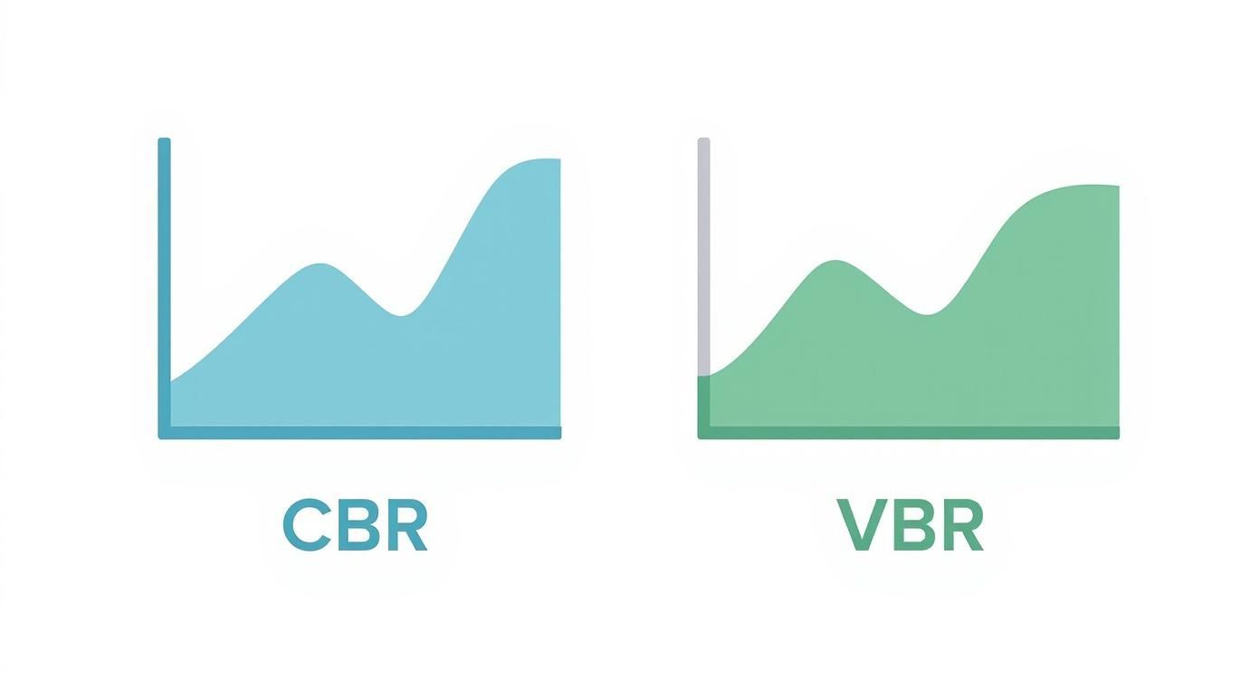 Infographic about what does bitrate mean
