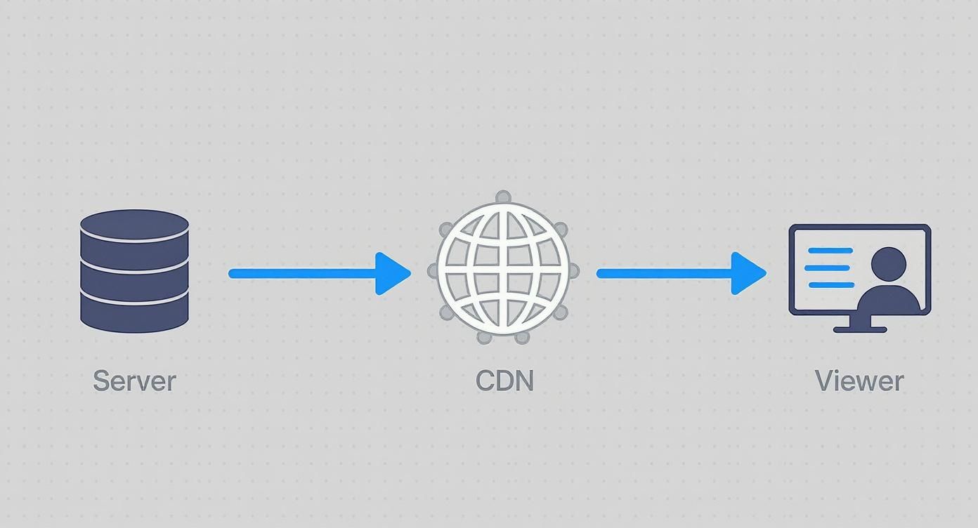 Infographic about video streaming cdn