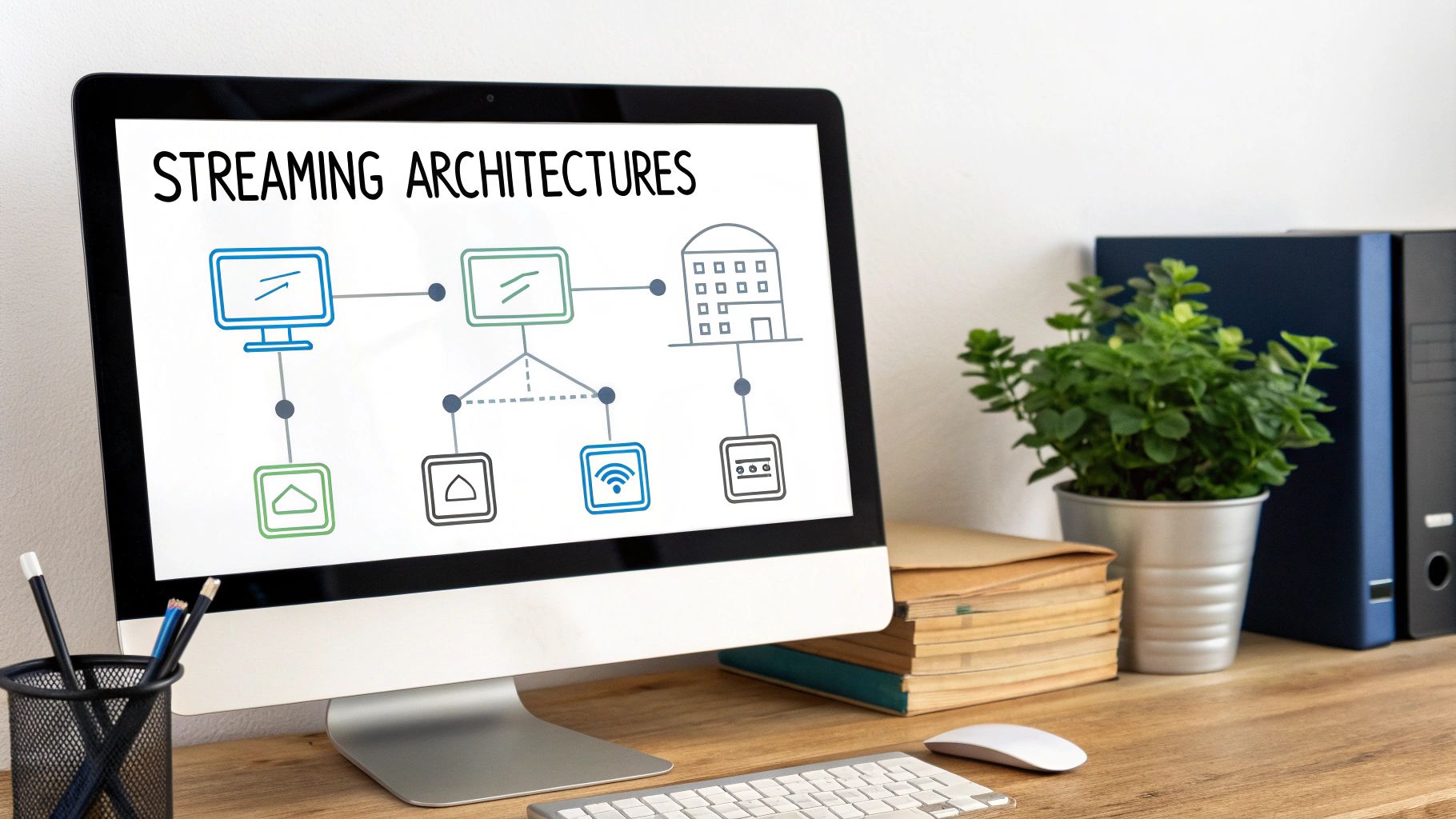 Diagram showing various live streaming architectures, such as one-to-many, P2P, and WebRTC.