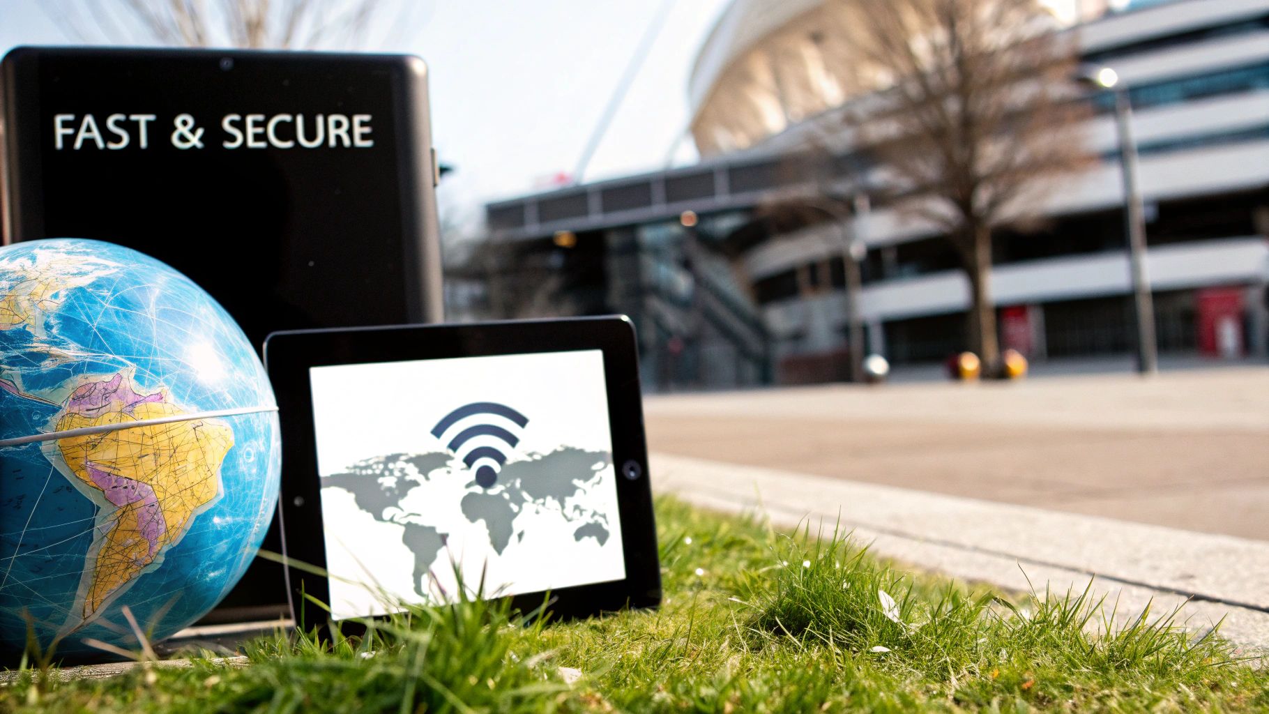 People watching a video on a laptop