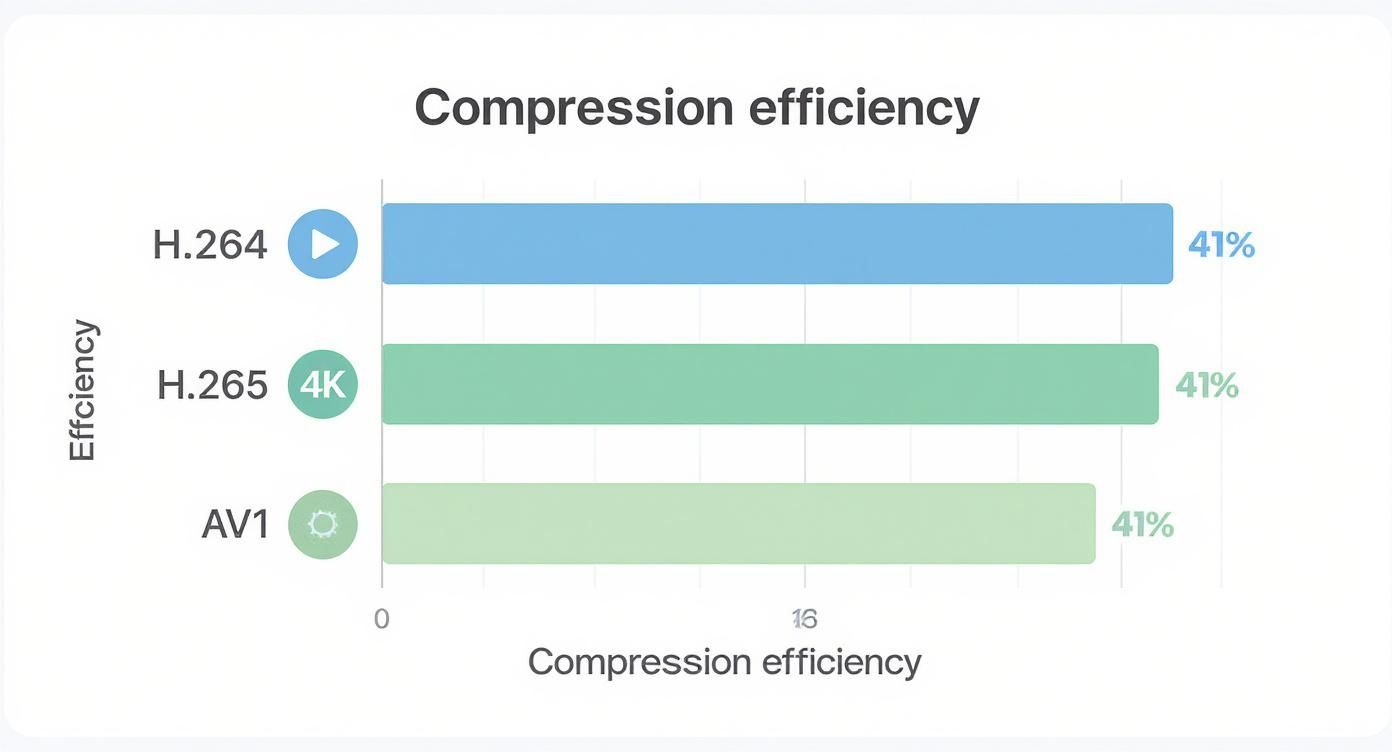 Infographic about encoding hd video