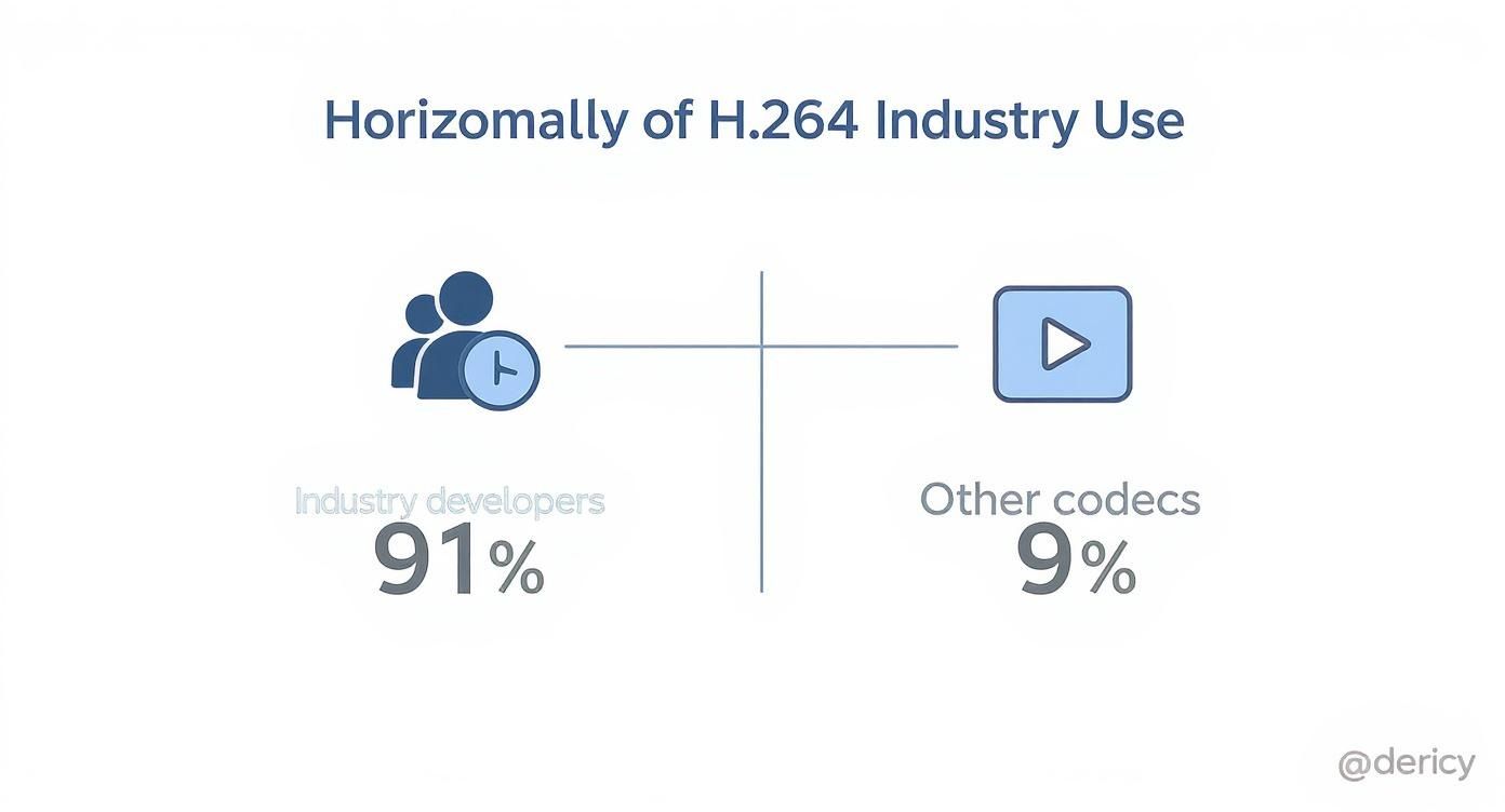 Infographic about h 264 vs hevc