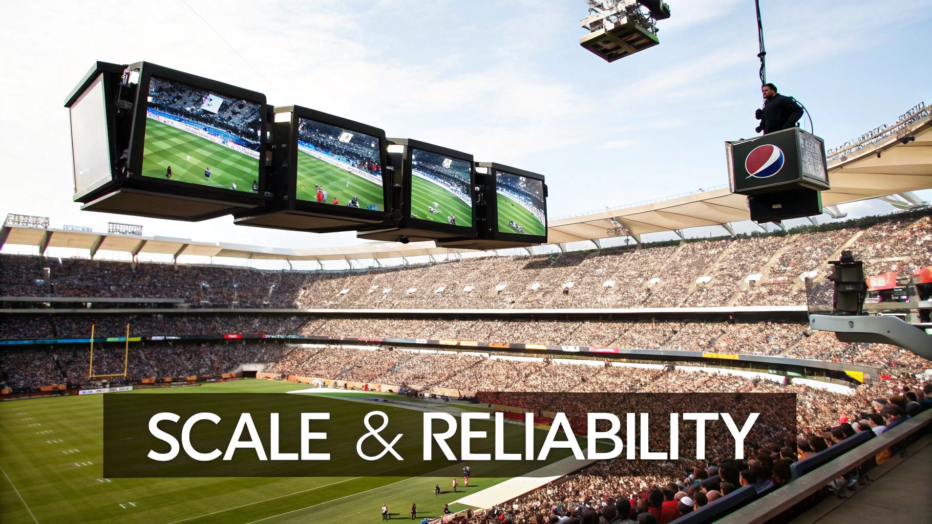 A person watching a high-quality live stream on their laptop, showing the positive outcome of using a CDN.