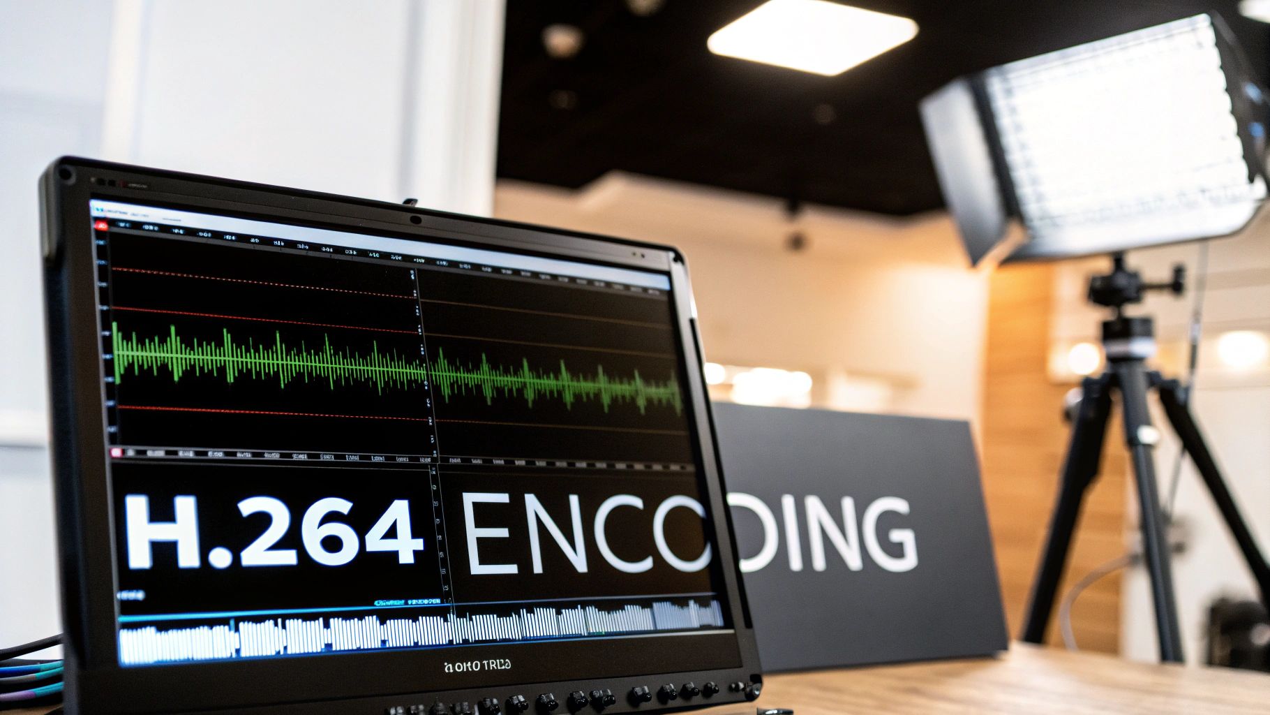 A visual representation of the H.264 video codec process