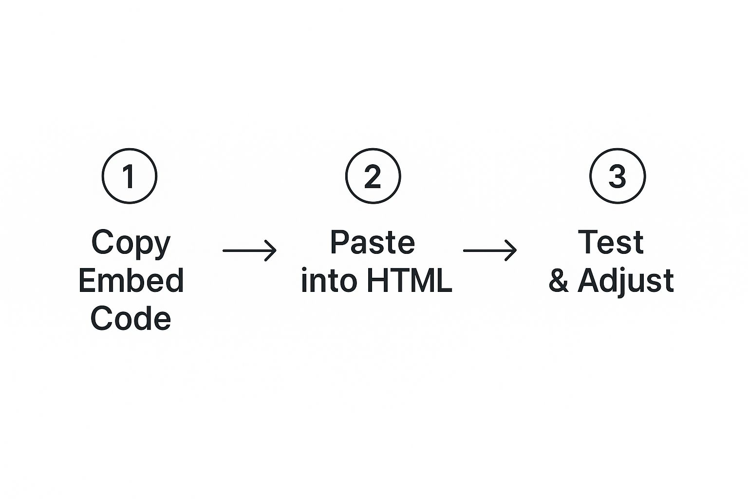 Infographic about what is an embed code