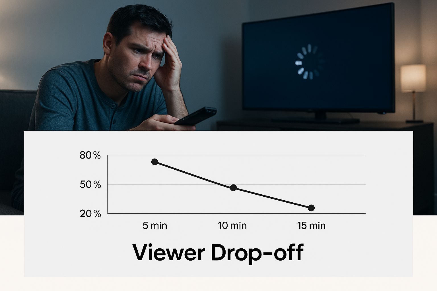 Infographic about streaming video buffering