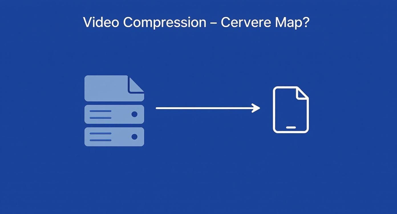 Infographic about what does compressing a video do