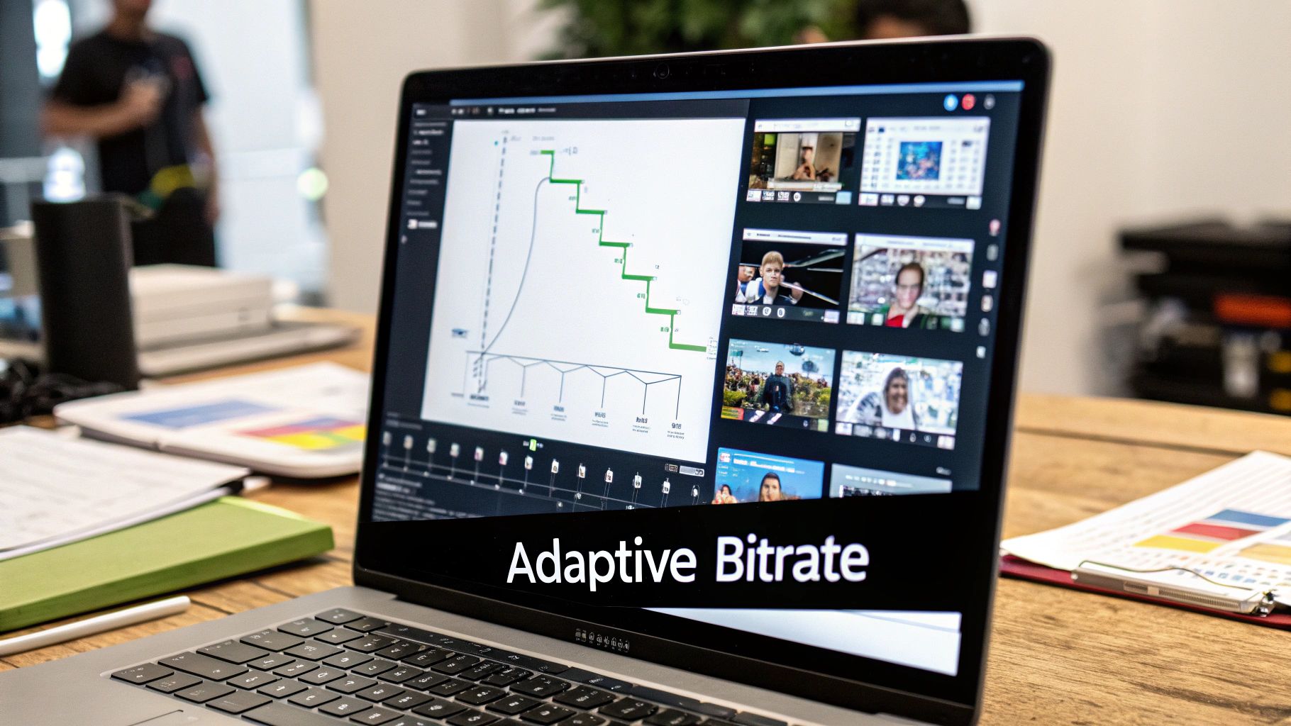 Diagram showing a globe with nodes illustrating a CDN's global reach