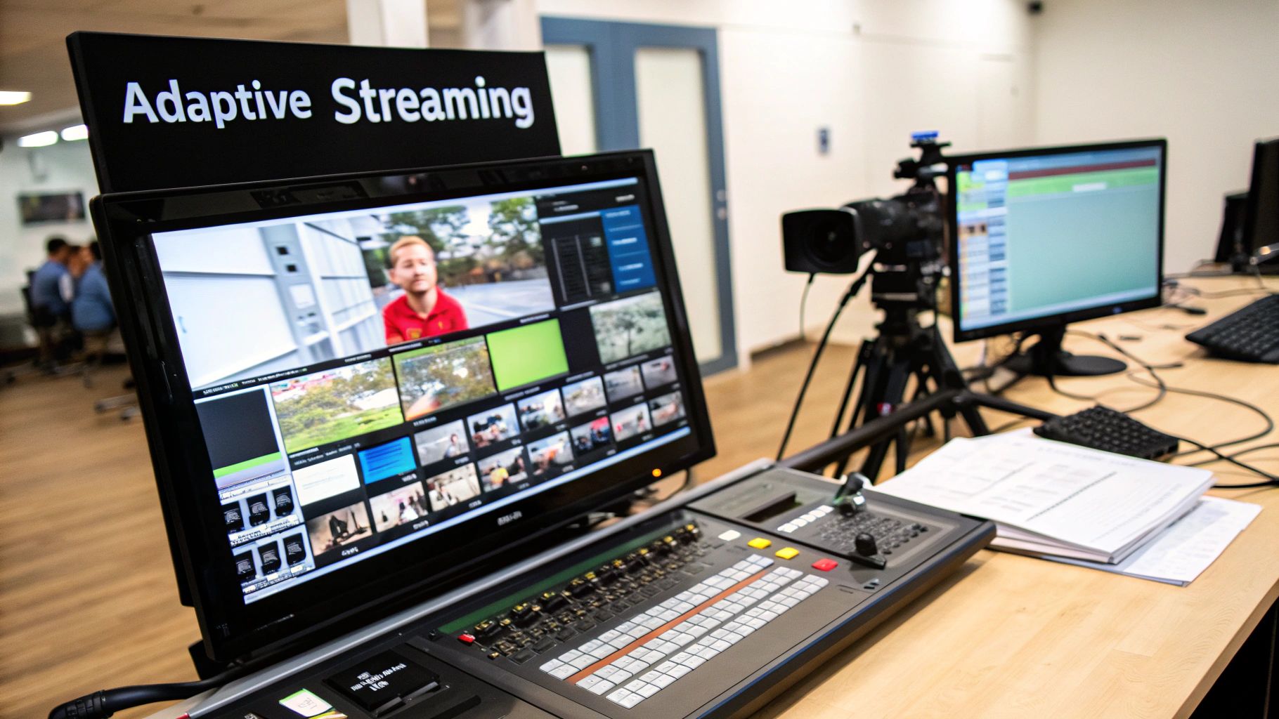 Live streaming setup with video encoding process